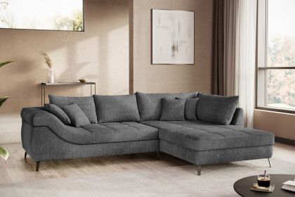 Portofino von Nova Via - Polstersofa rechts graphite