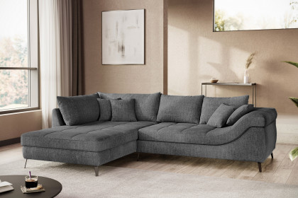Portofino von Nova Via - Polstersofa links graphite
