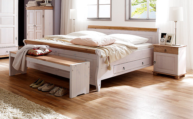 Massivholz schlafzimmer im landhausstil oslo/ alesund von euro ...