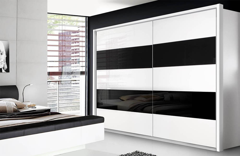 Forte Freemont Schlafzimmer Schwarzglas weiß | Möbel Letz - Ihr Online-Shop