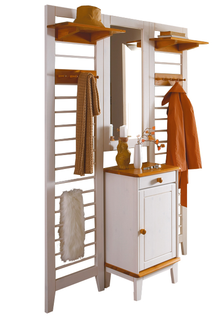 garderobe kiefer massiv wei�