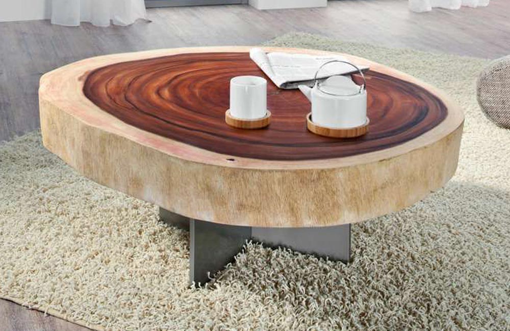 Henke Couchtisch BS 900 Akazien-Baumscheibe | Möbel Letz - Ihr Online-Shop