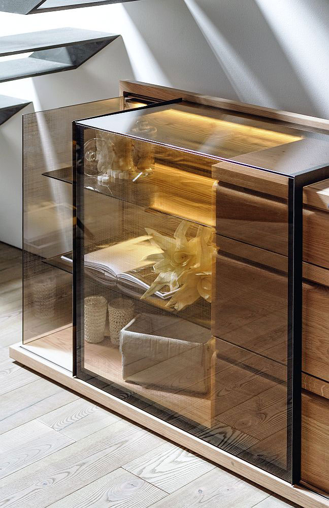 Esszimmer V-Loft Wildeiche geölt/ Loden grauweiß von ...