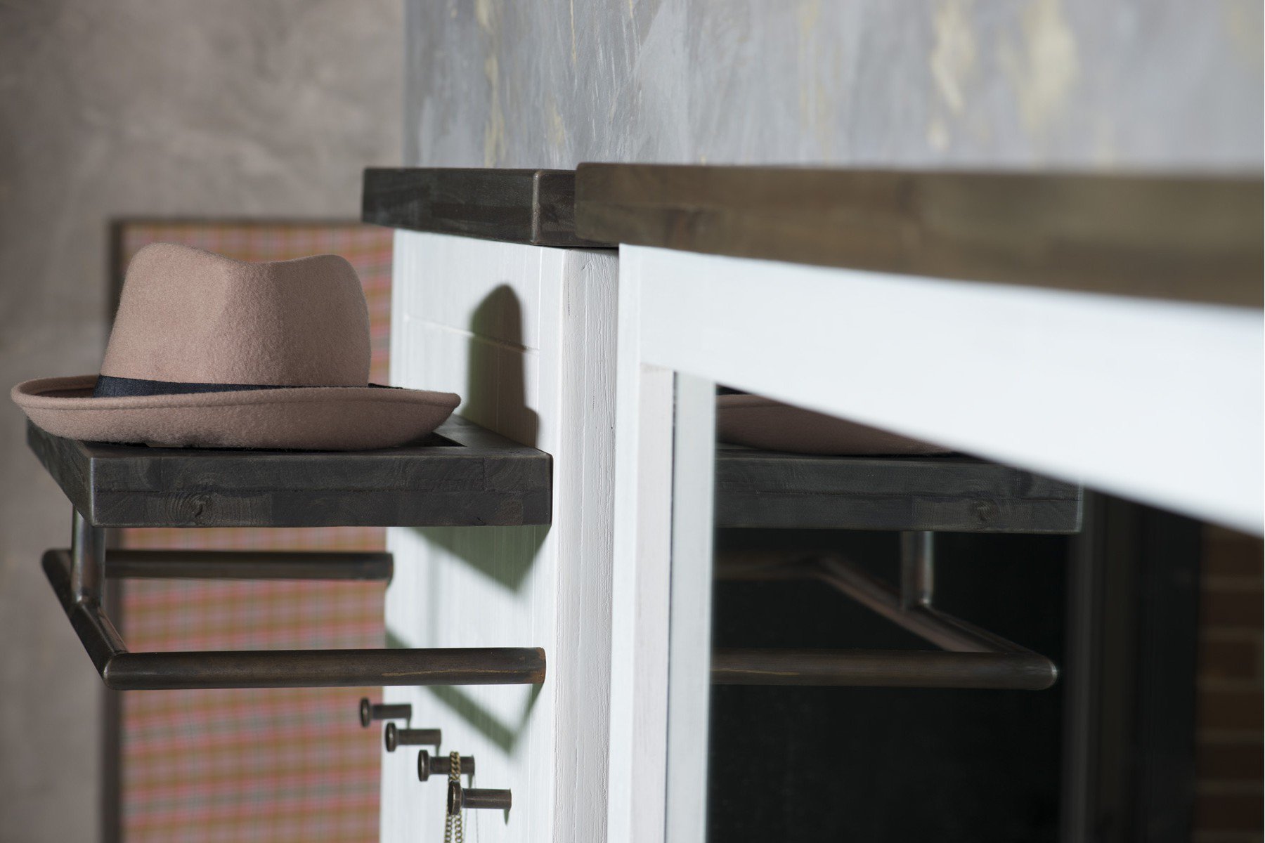 Ideal Garderobe Loft Akazie teilmassiv braun Möbel Letz Ihr Online