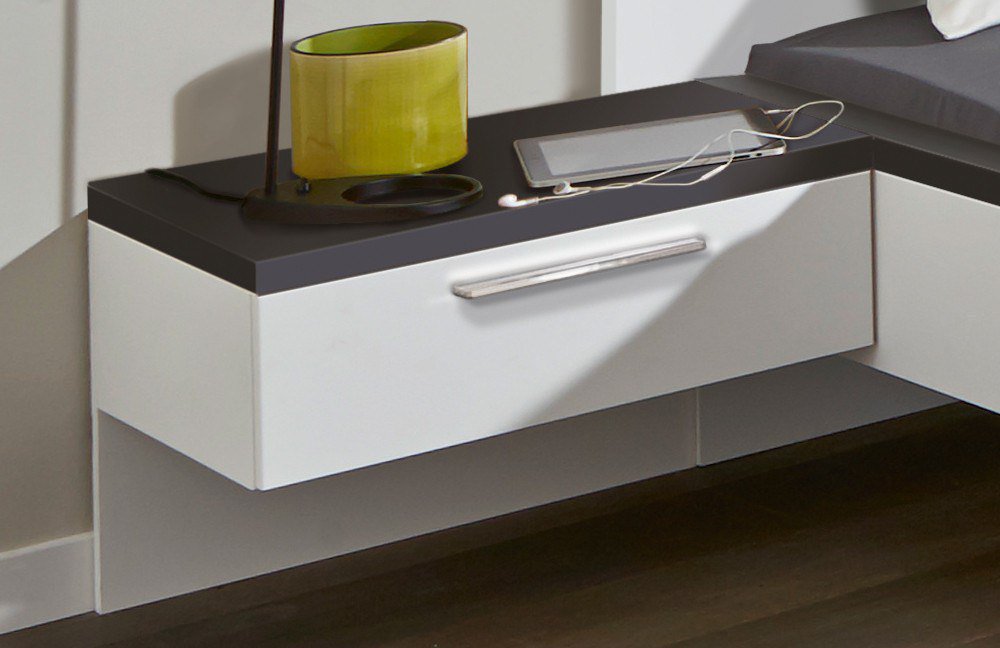 Nolte Möbel Deseo Schlafzimmer Weiß-Graphit | Möbel Letz - Ihr Online-Shop