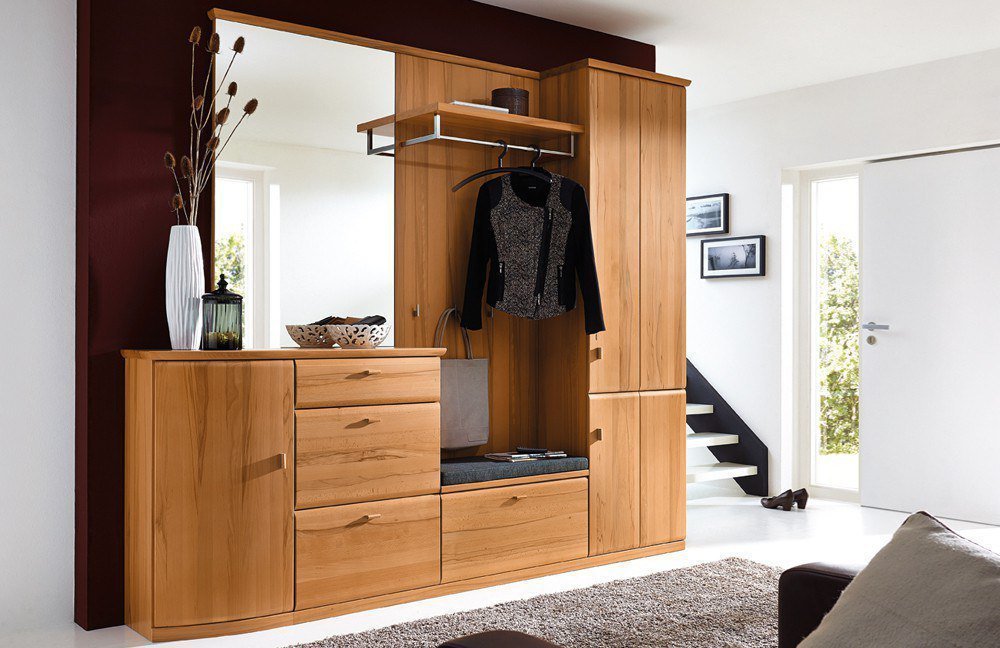 garderoben set kernbuche