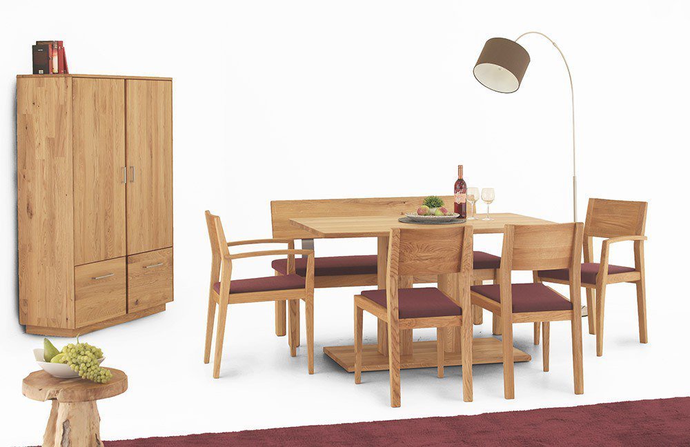 Esszimmer rustikal gestalten: sitzbank holz esszimmer interieur ...