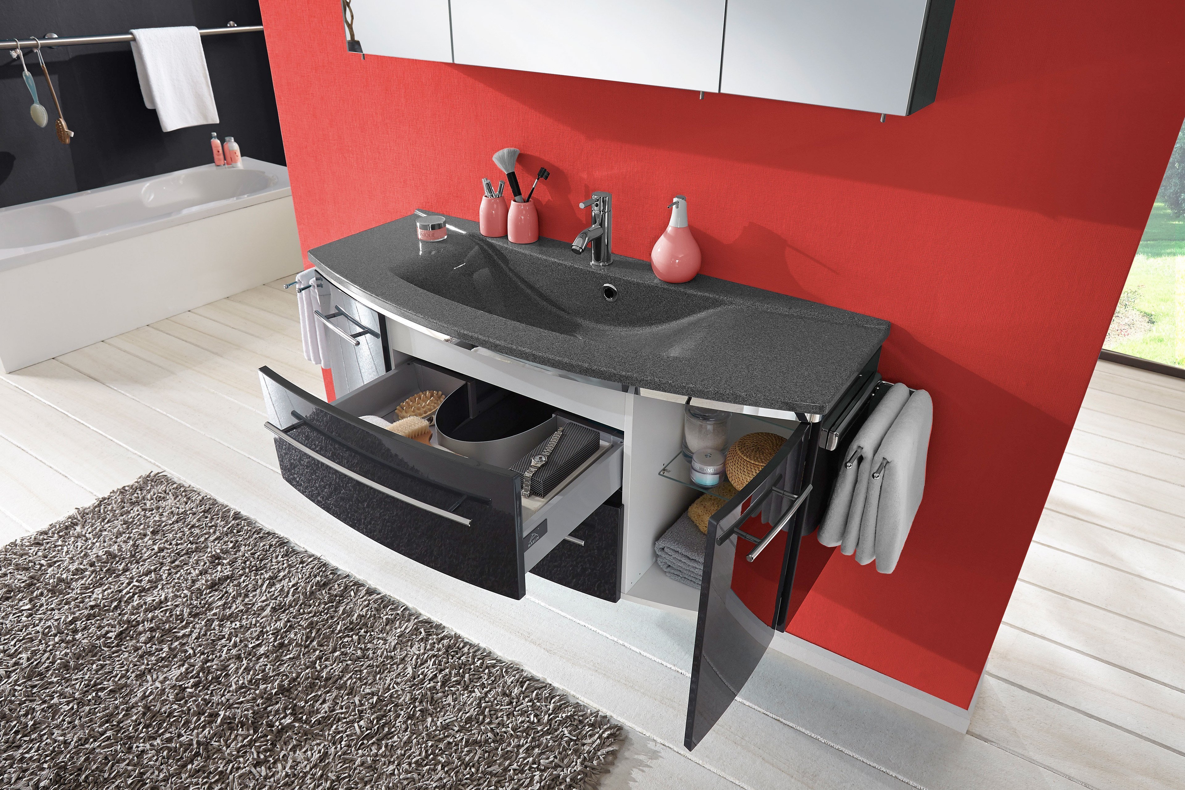 - Badezimmer inkl. | Ihr Waschtisch Möbel Marlin anthrazit Letz Online-Shop 3040
