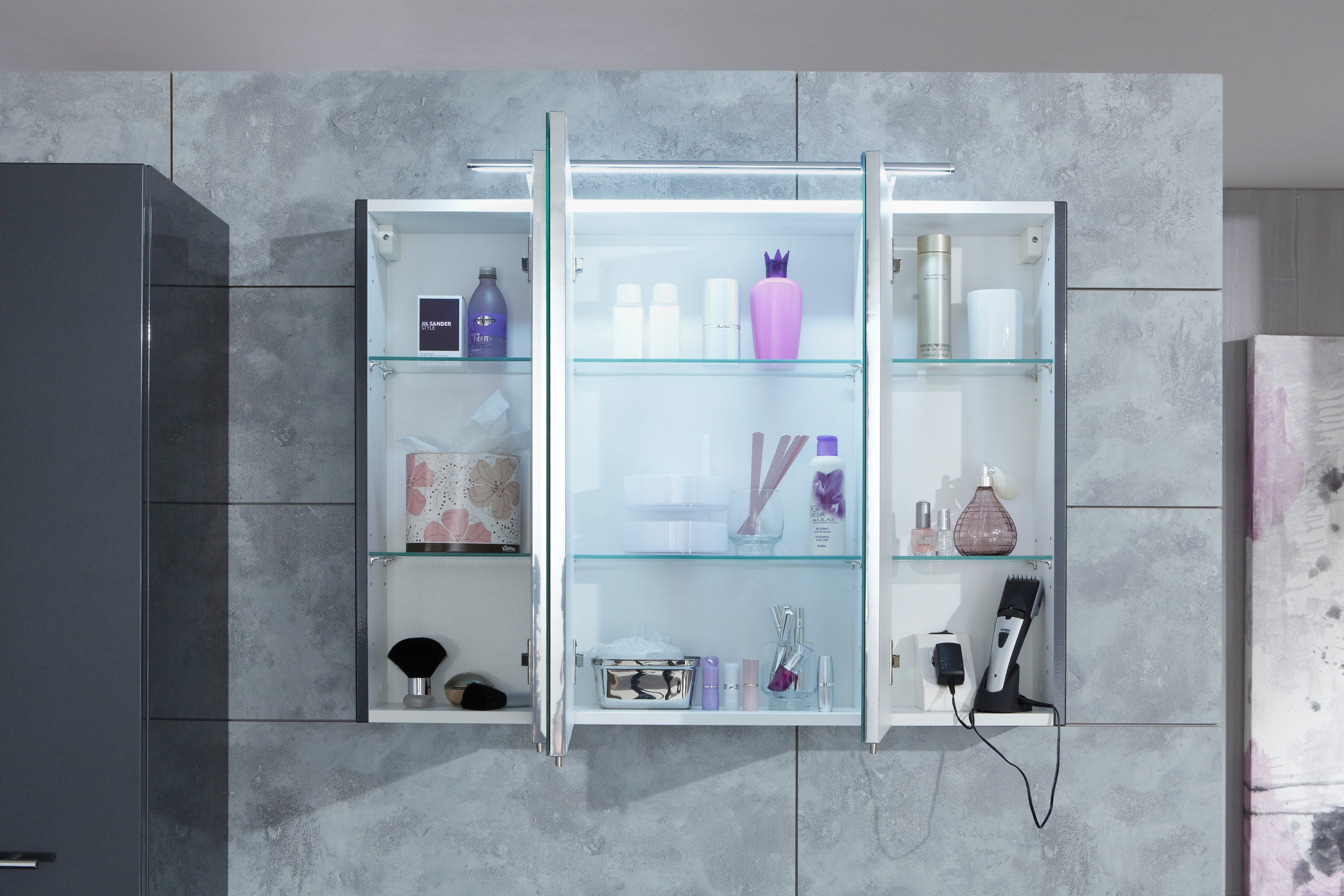 Letz - silber 3040 Möbel Badezimmer anthrazit/ Online-Shop Marlin | Ihr