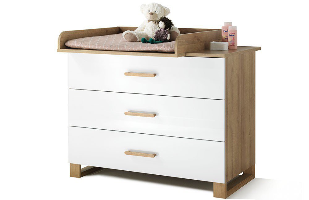 Wellemöbel Benno Babyzimmer weiß Eiche | Möbel Letz - Ihr Online-Shop