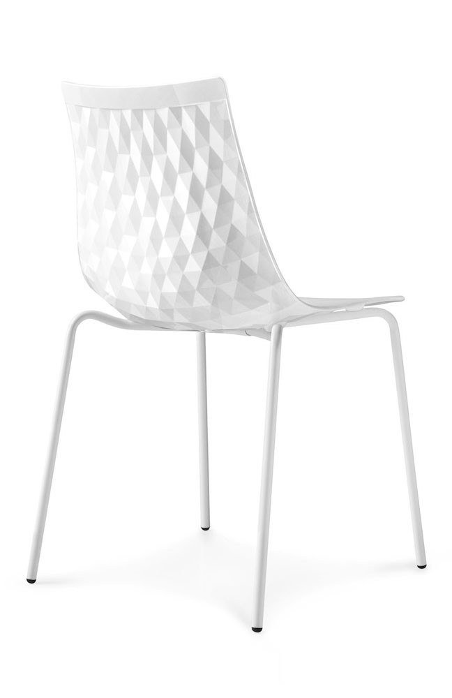 Stuhl Ice schneeweiß von connubia by calligaris Möbel Letz Ihr