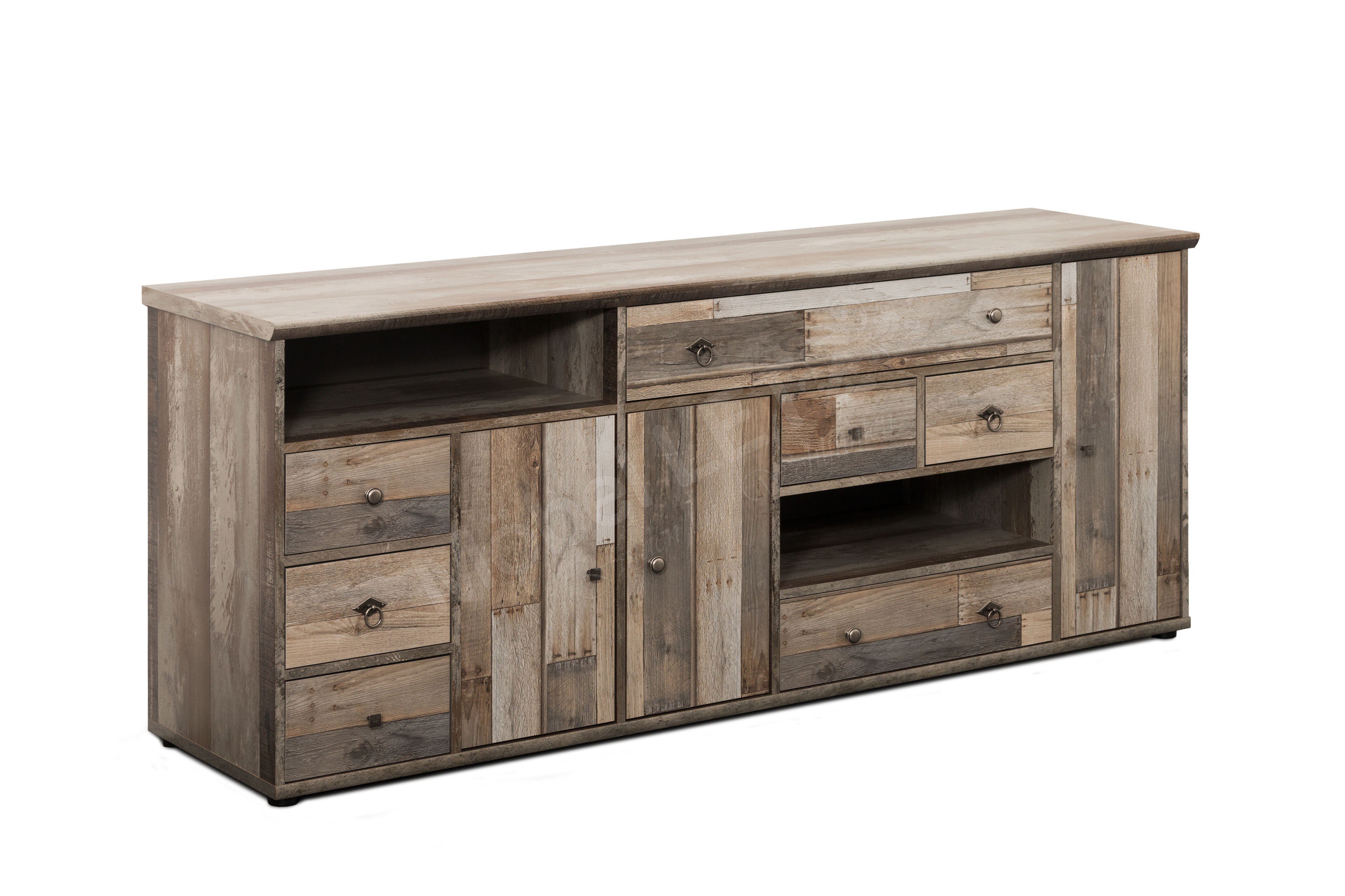 Innostyle Sideboard Bonanza Driftwood/ grau Möbel Letz Ihr