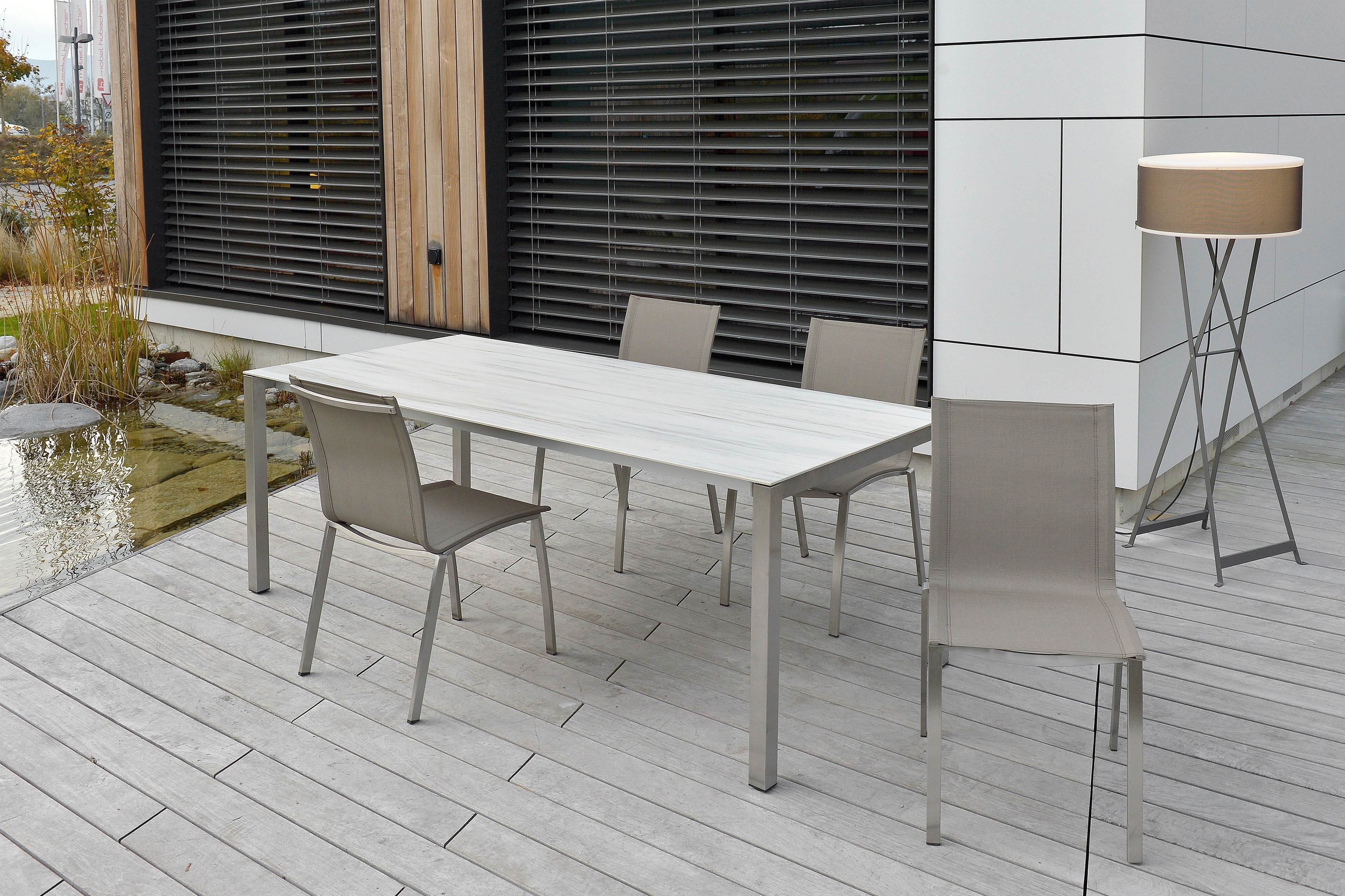 SIT Mobilia Gartentisch Manhattan/ Zebrino Keramikplatte ausziehbar