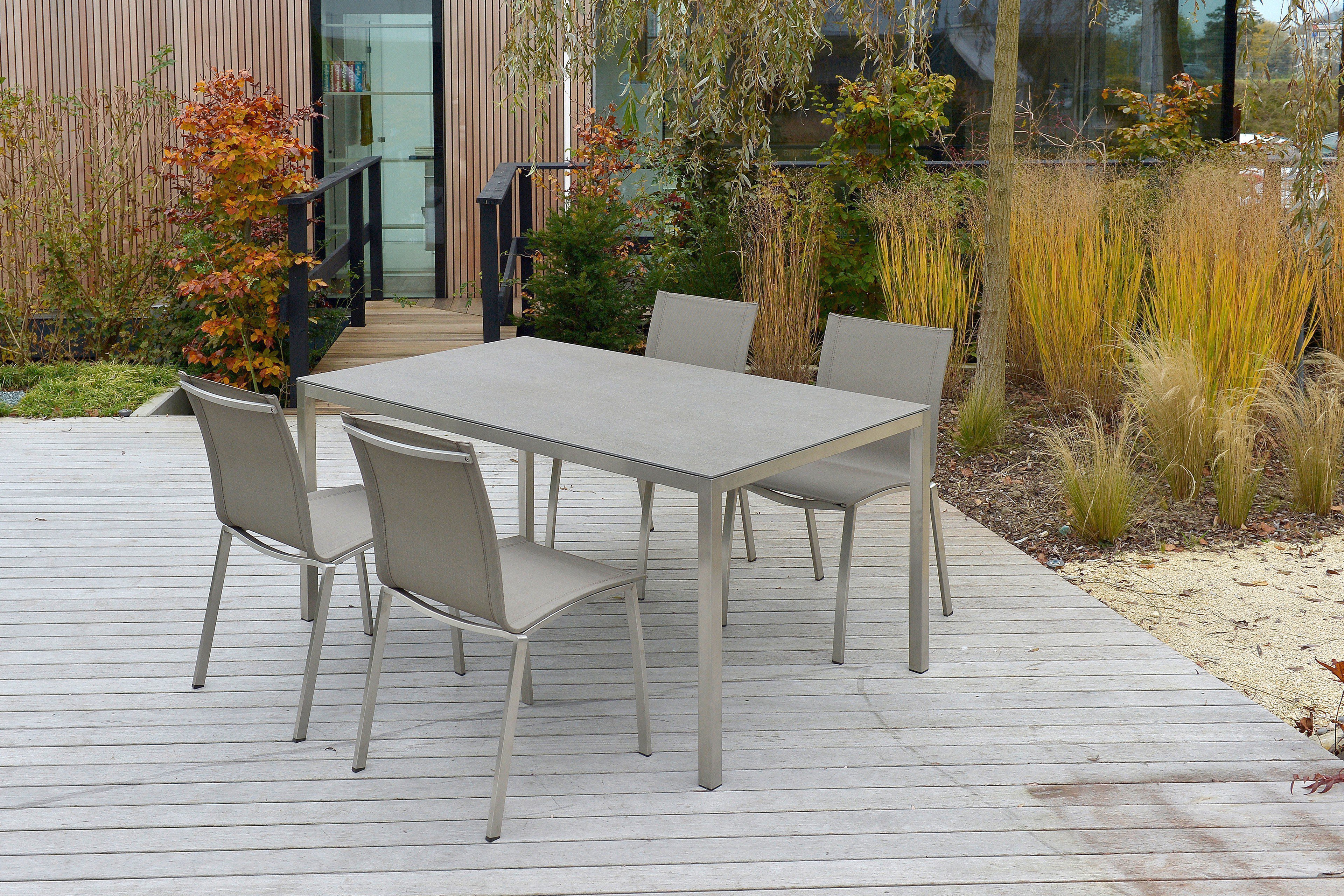SIT Mobilia Gartentisch Manhattan/ Keramikplatte beton hell Möbel