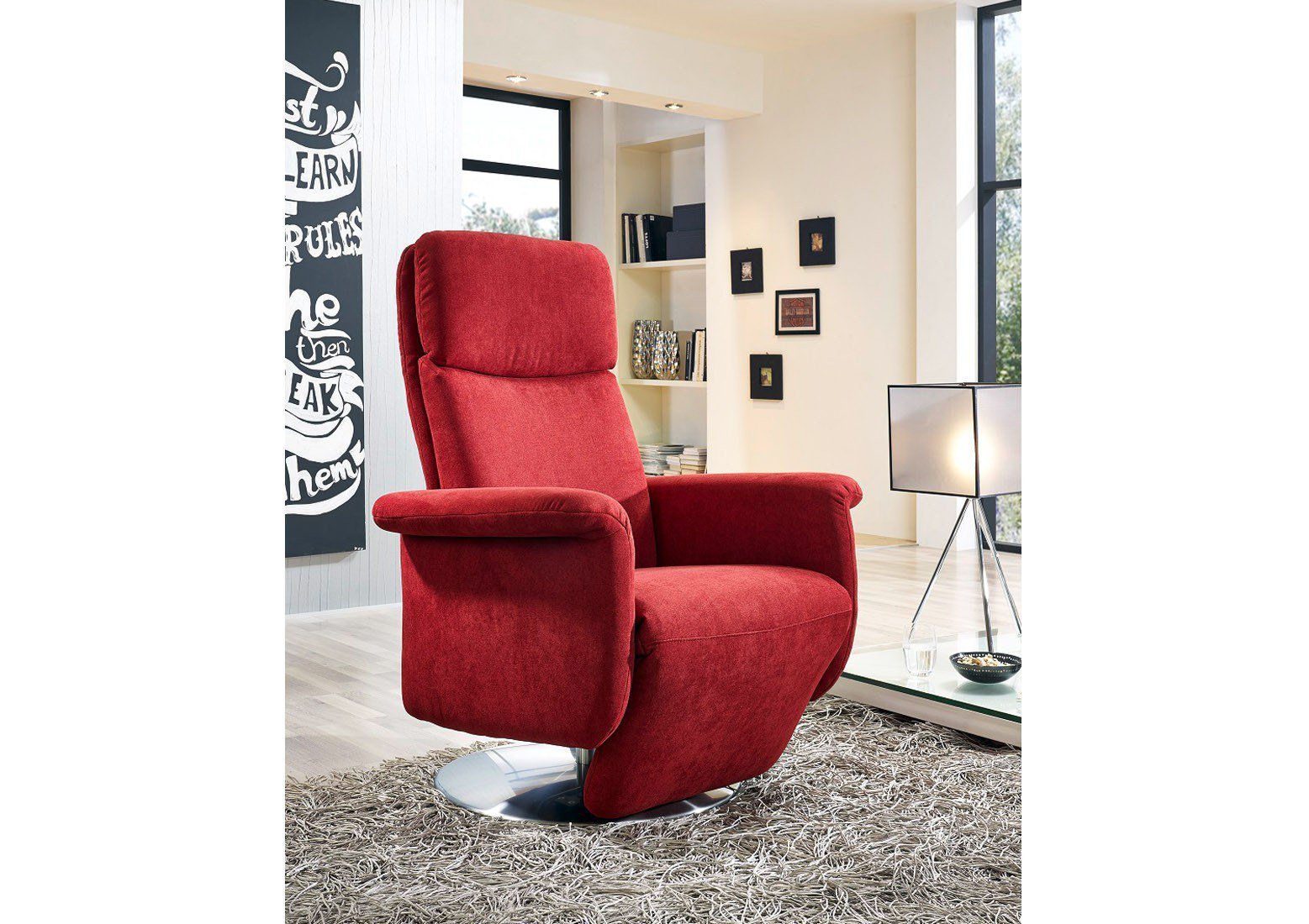 Gruber 1610 Funktionssessel in Rot | Möbel Letz - Ihr Online-Shop