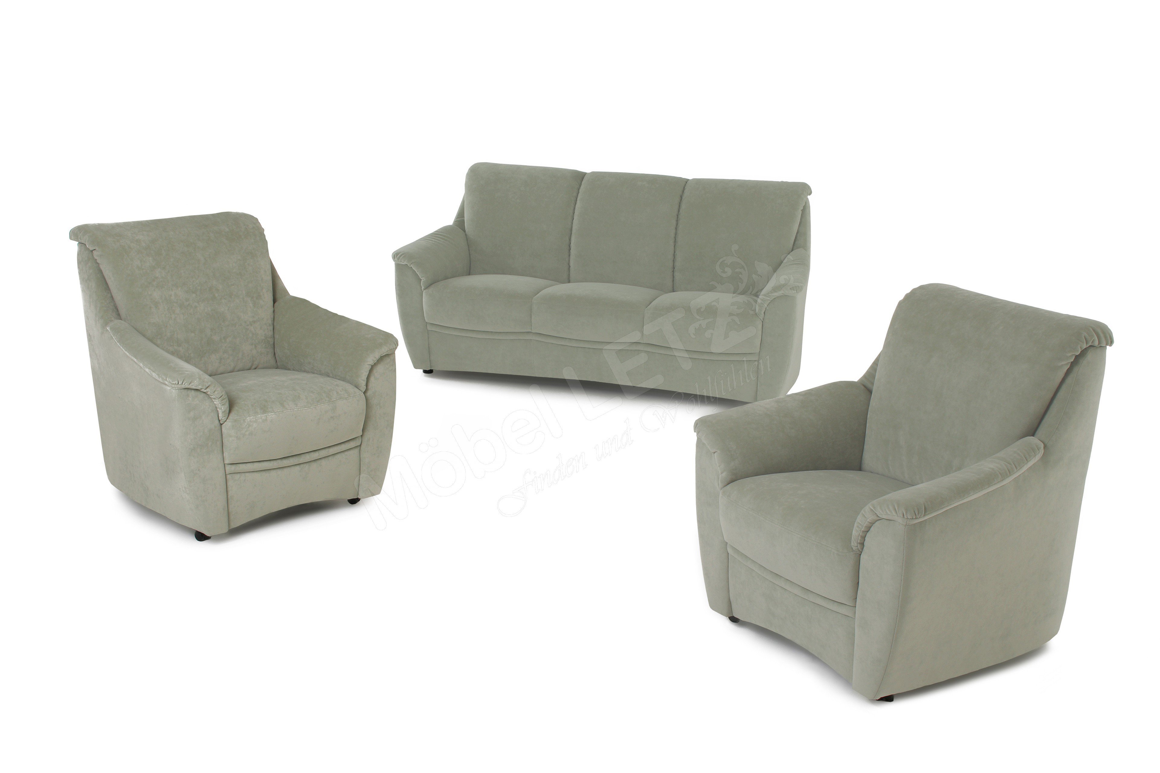 Casada Carol Sofagarnitur grün | Möbel Letz - Ihr Online-Shop