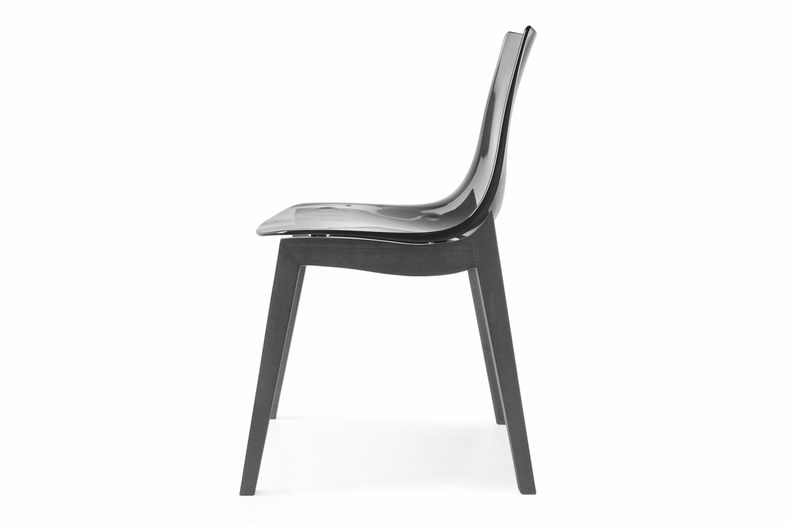 connubia by calligaris Stuhl Led grau fumè/ graphit | Möbel Letz - Ihr