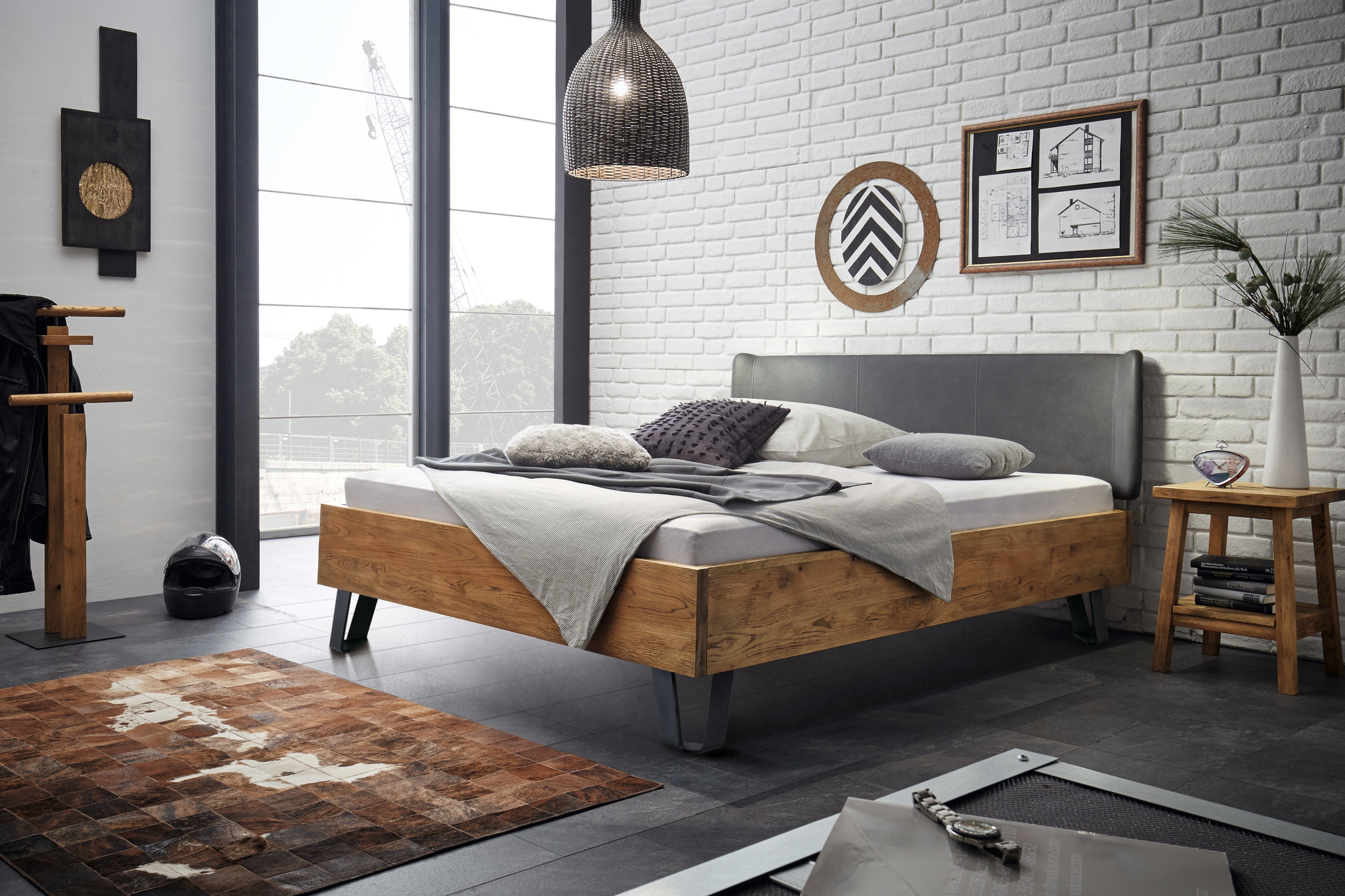 Oak Wild Vintage Hasena Bett Jeno Wildeiche Mobel Letz Ihr Online Shop