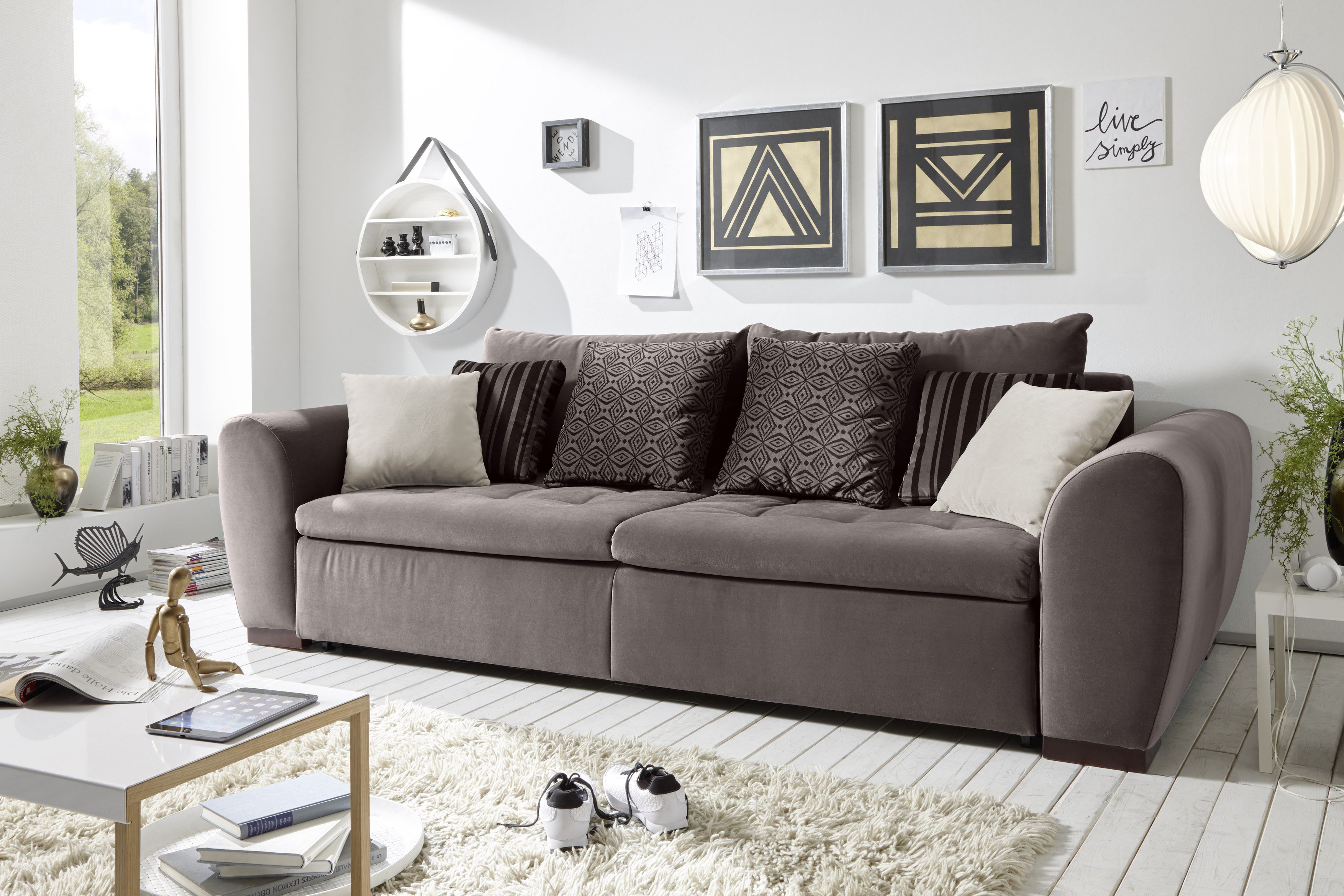 Schlafsofa / Bigsofa Gaspar von Black Red White in Braun | Möbel ... Schlafsofa / Bigsofa Gaspar von Black Red White in Braun | Möbel ...