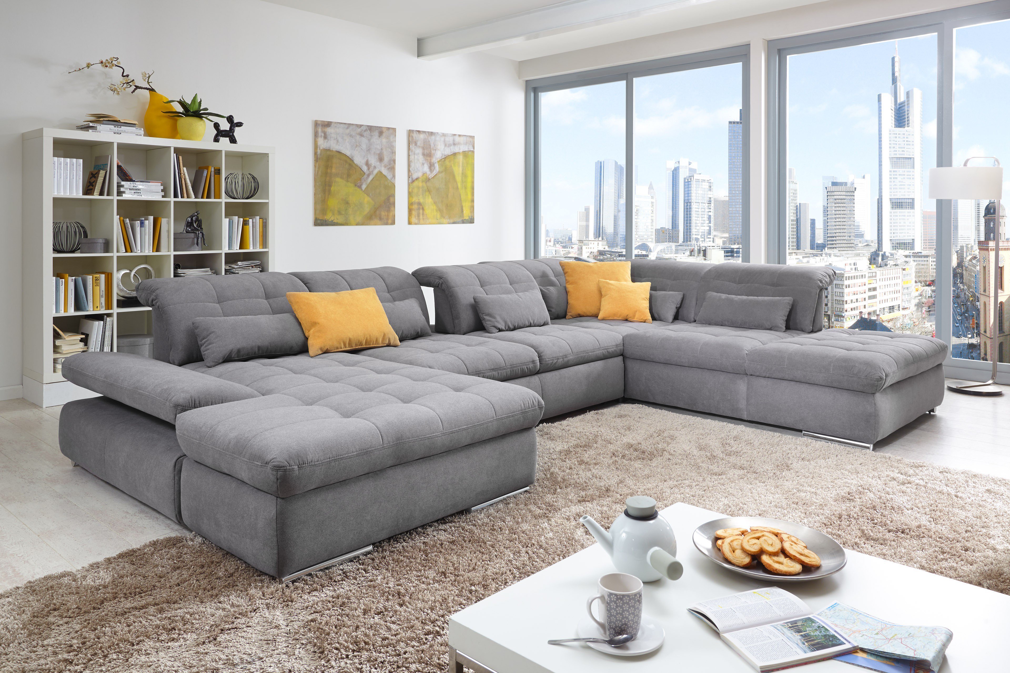 Motiveren Modernisering lelijk Poco Polstermöbel Santa Fe u-förmiges Sofa in Grau | Möbel Letz - Ihr  Online-Shop