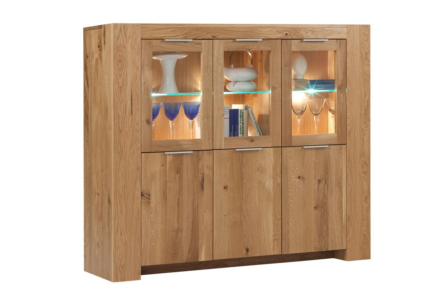 Henke Möbel Highboard Boston Wildeiche natur | Möbel Letz - Ihr Online-Shop