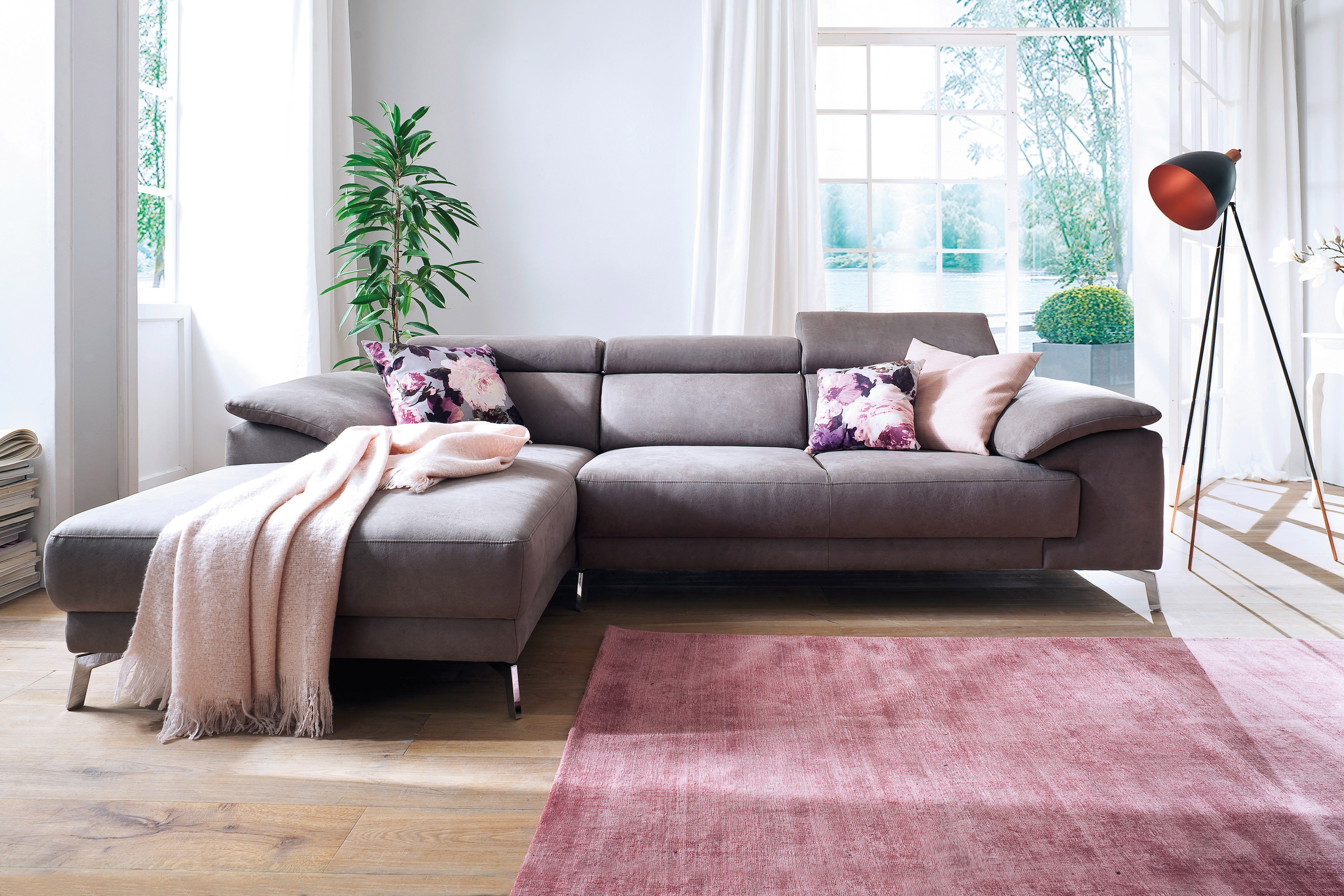 Candy Cordoba Ecksofa in Grau-Braun | Möbel Letz - Ihr Online-Shop