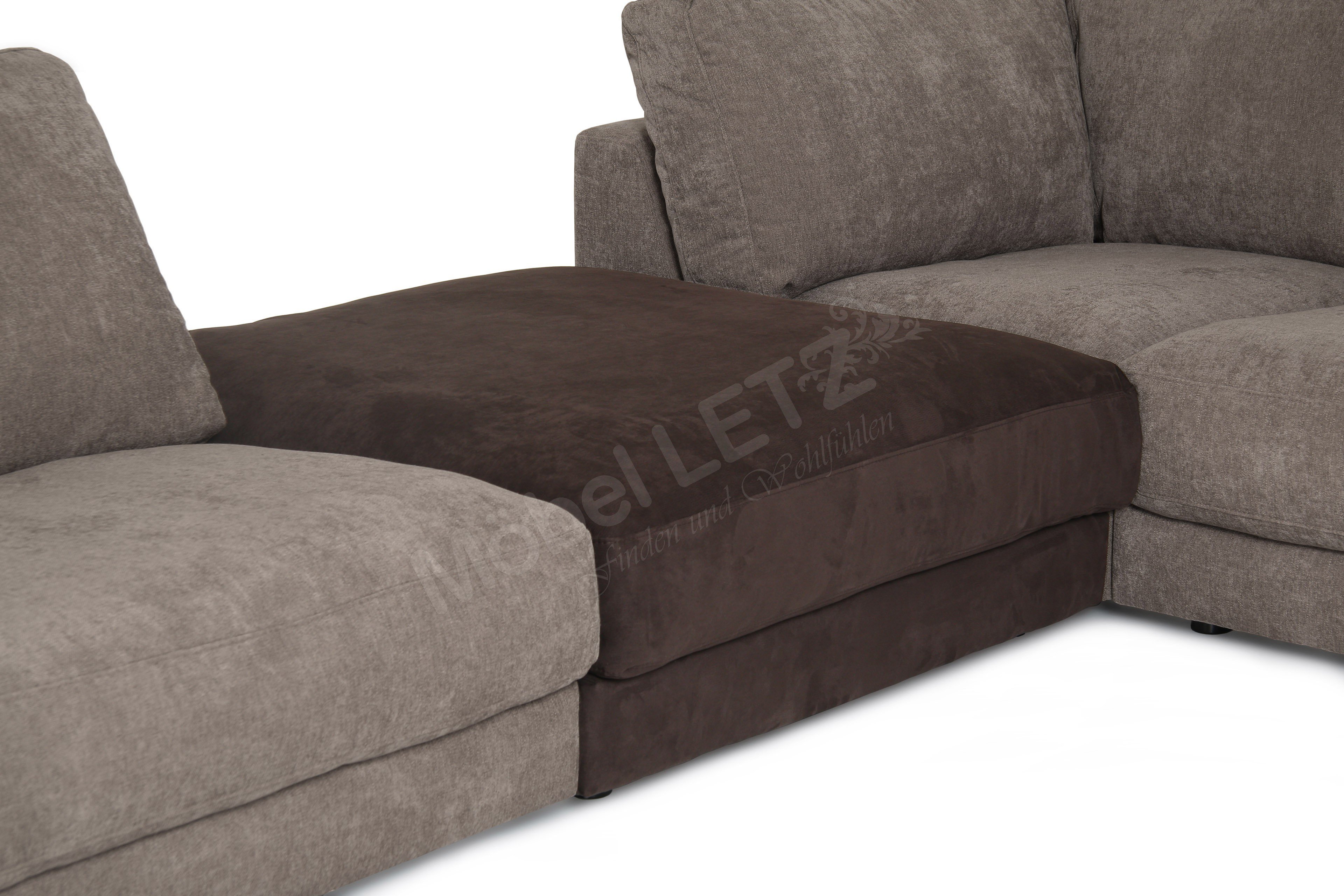 Candy Polstermöbel Giant Ecksofa in Hellbraun | Möbel Letz - Ihr Online