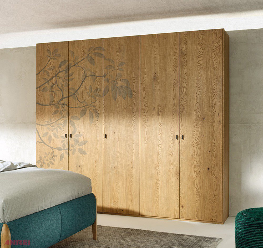 ANREI Mevisto Schlafzimmer Asteiche/ petrol | Möbel Letz - Ihr Online-Shop