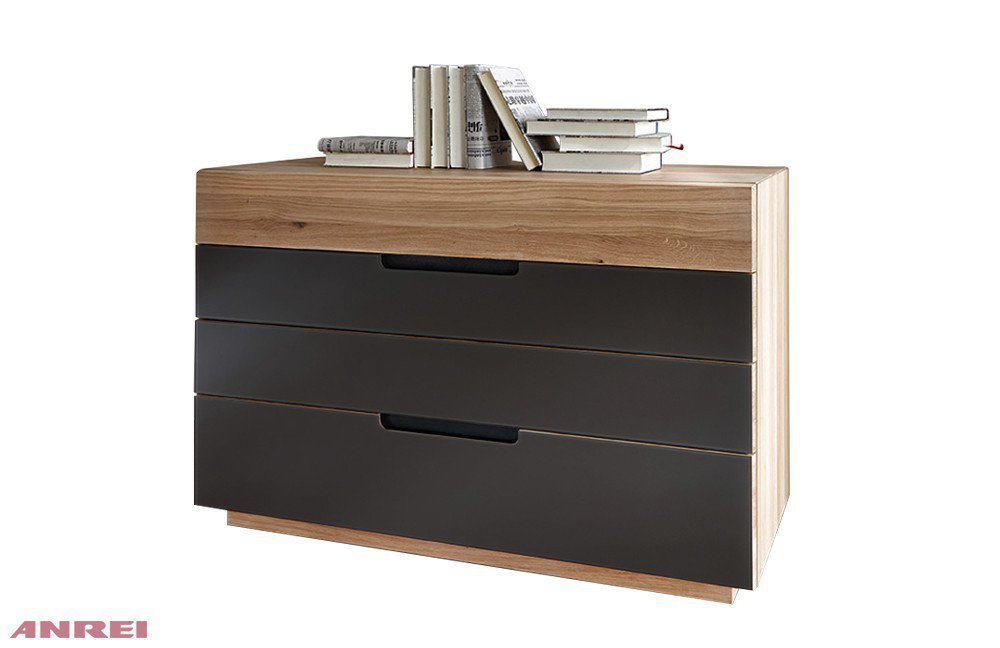 ANREI Tares Kommode Asteiche schwarzgrau | Möbel Letz - Ihr Online-Shop