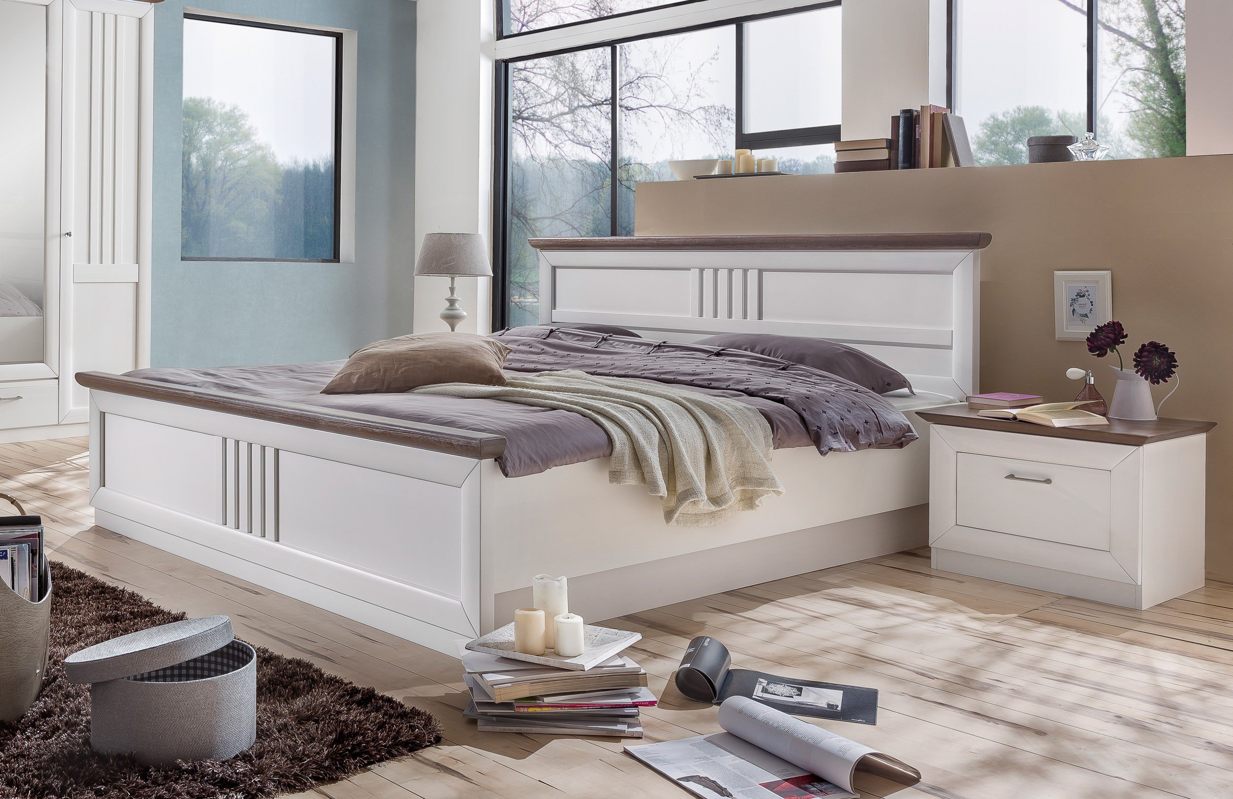 Eleganza Telmex Doppelbett Pinie Weiß Möbel Letz Ihr Online Eleganza Von Telmex Bett Im Klischen Landhausstil