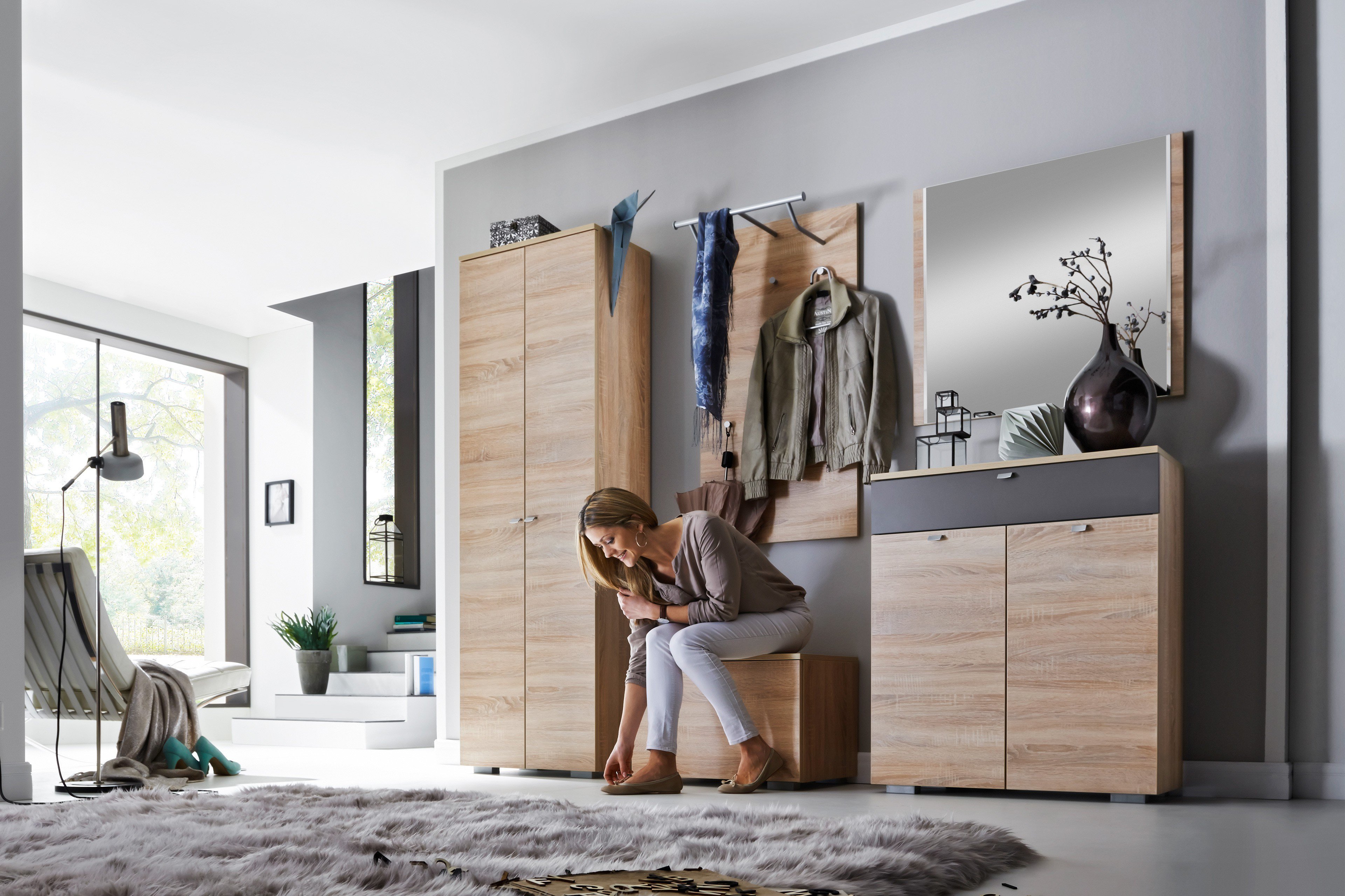 Wittenbreder Garderobe Multi-Color UNA Eiche Bardolino | Möbel Letz - Ihr  Online-Shop