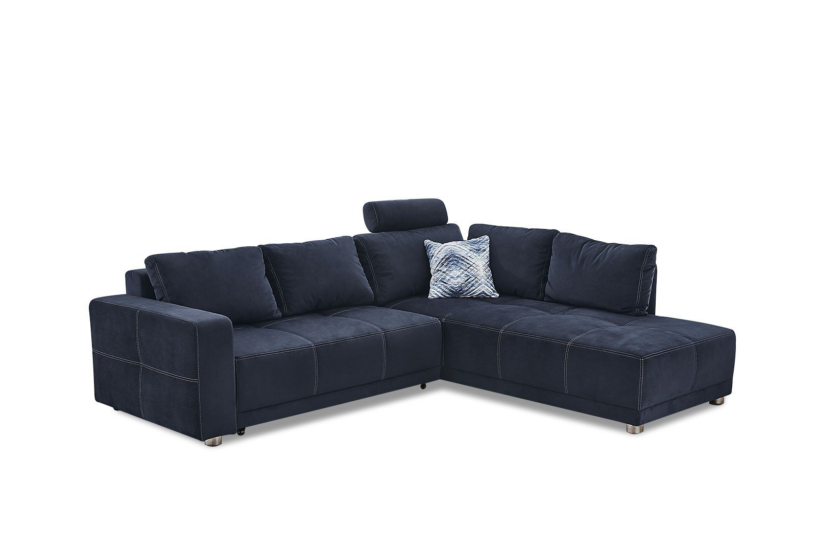 Jockenhöfer Polstermöbel Orlando Ecksofa blau | Möbel Letz - Ihr Online