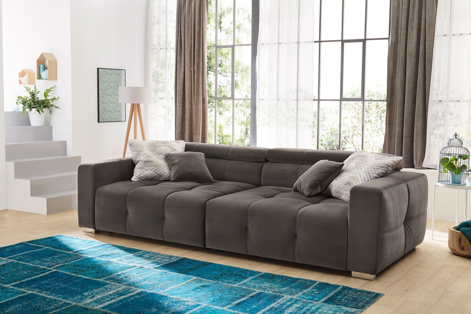 Jockenhöfer Polstermöbel Big-Sofa Trento in Grau | Möbel Letz - Ihr  Online-Shop