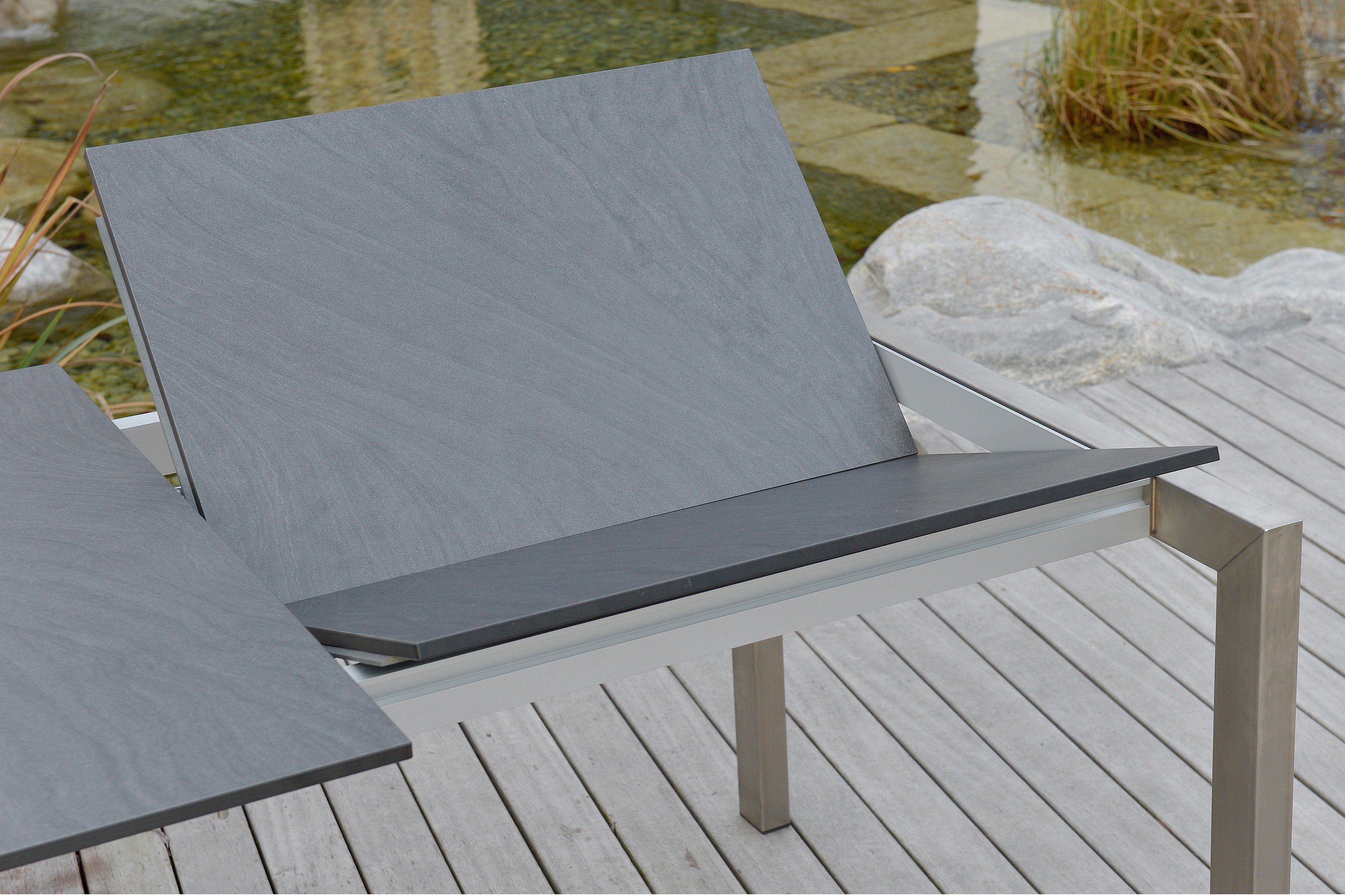 SIT Mobilia Gartentisch Ventura Edelstahlgestell/ HPL dark grey | Möbel