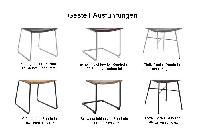 Möbel | Online-Shop Letz - Ihr Stuhl in Lederbezug Capri Niehoff Carbon