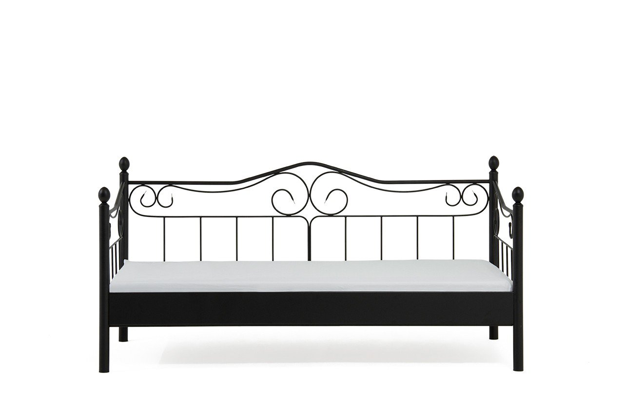 Dico Möbel Sofabett schwarz Metall 90 x 200 cm Möbel Letz Ihr
