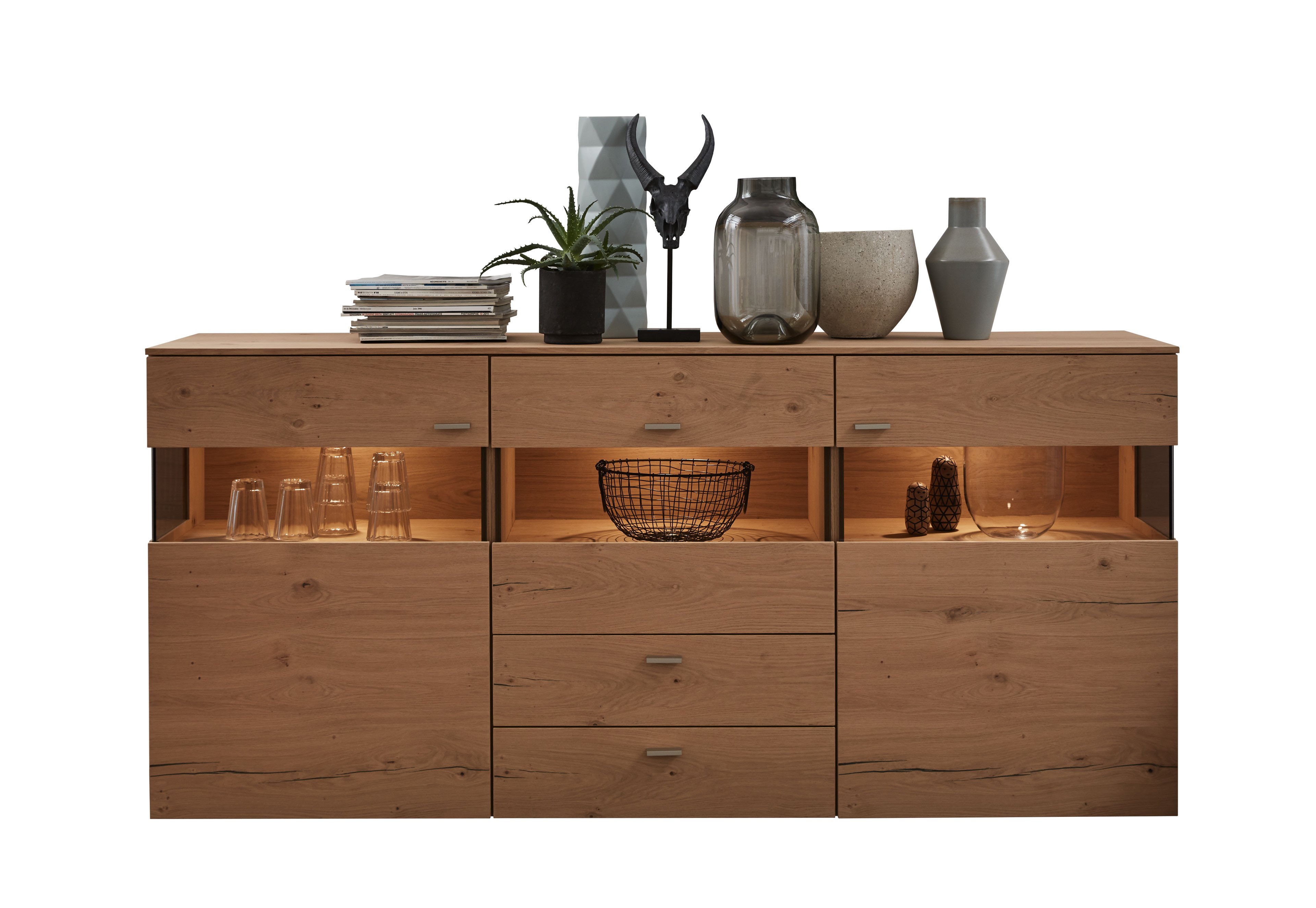 Gwinner Sideboard Treviso TO242 Balkeneiche natur Möbel