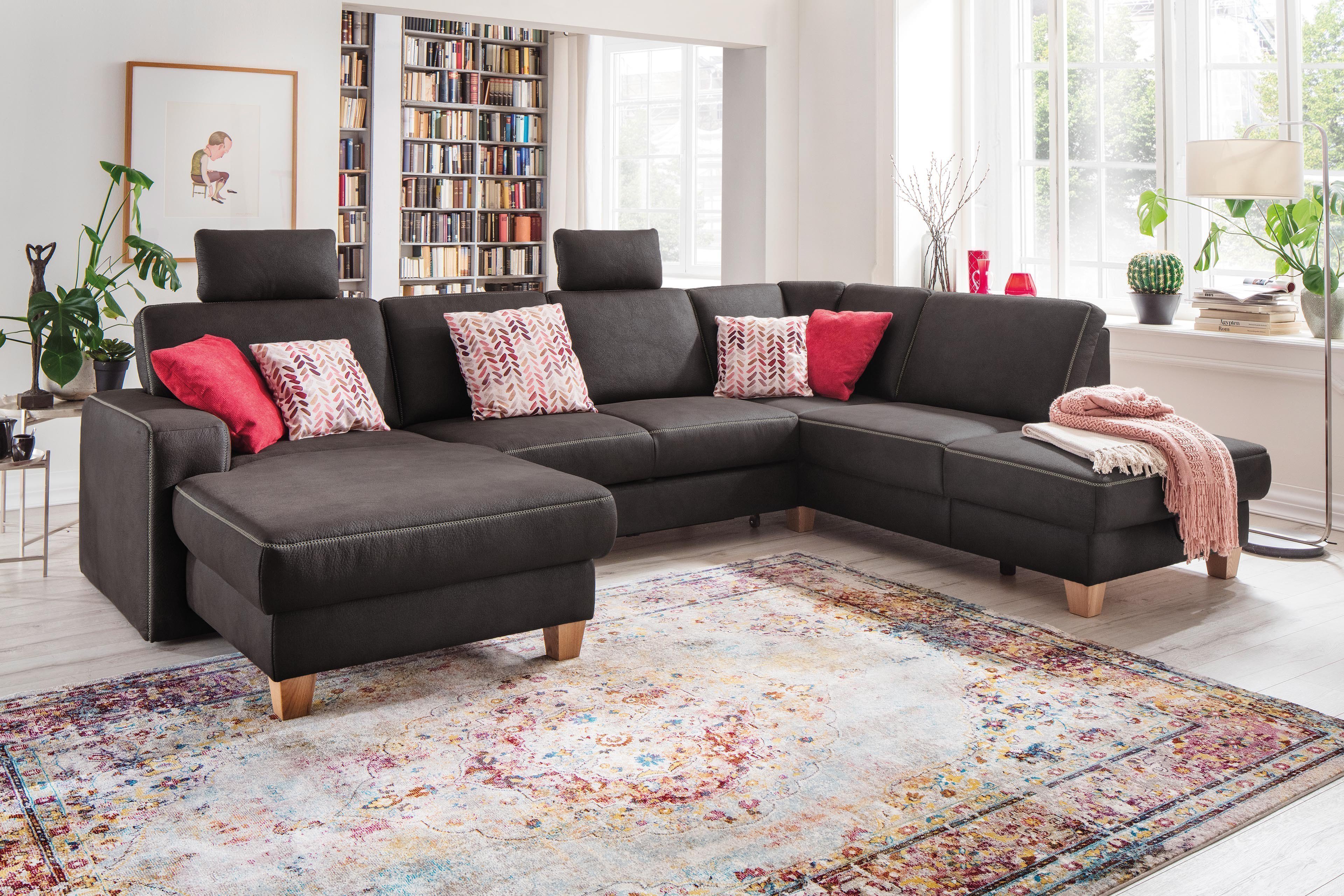 Sit & More home basic Madison Plus Wohnlandschaft anthrazit | Möbel