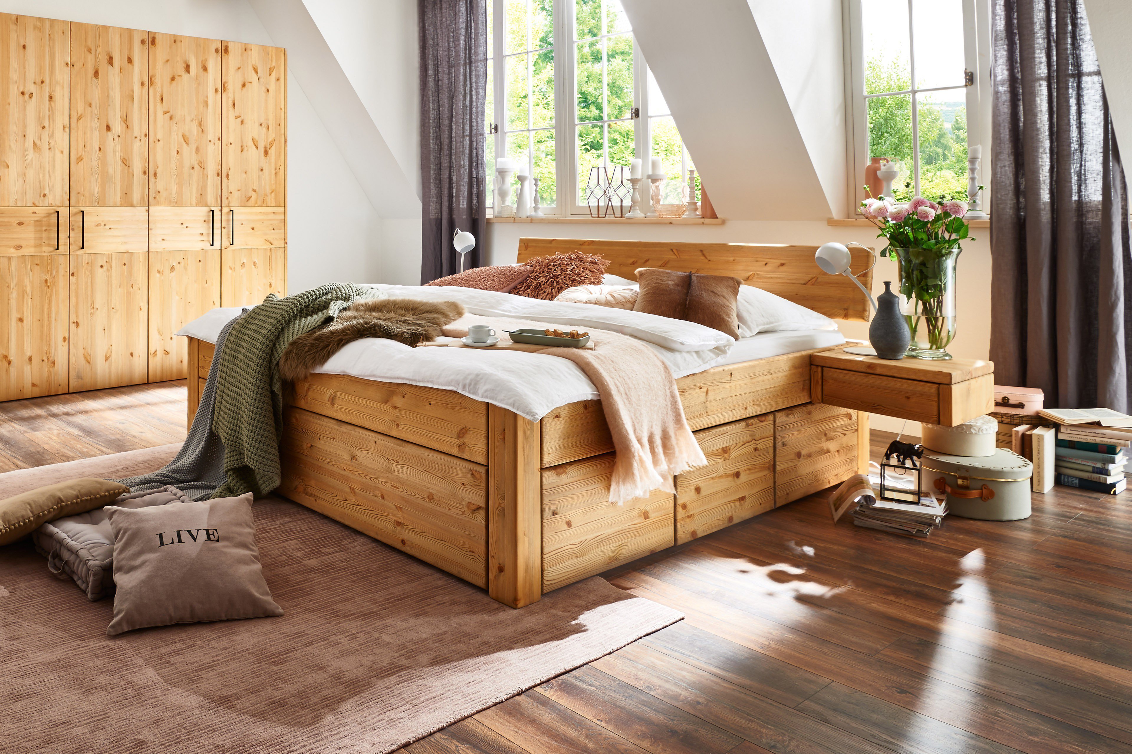 Tjørnbo Easy Sleep Stauraum-Bett Kiefer geölt | Möbel Letz - Ihr Online