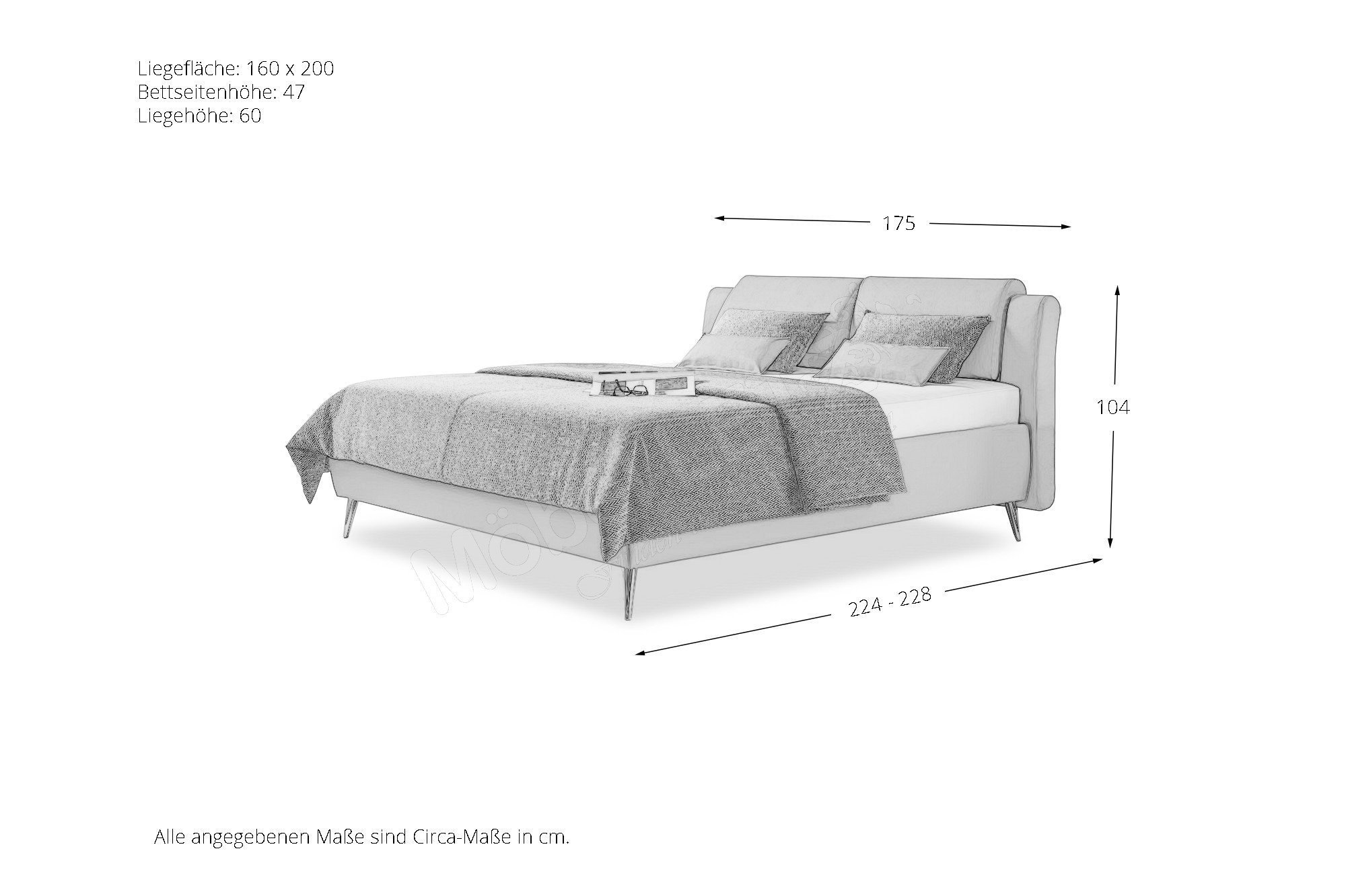 Boxspringbett Loftline von Ruf Betten in Braun mit AIRVent ...