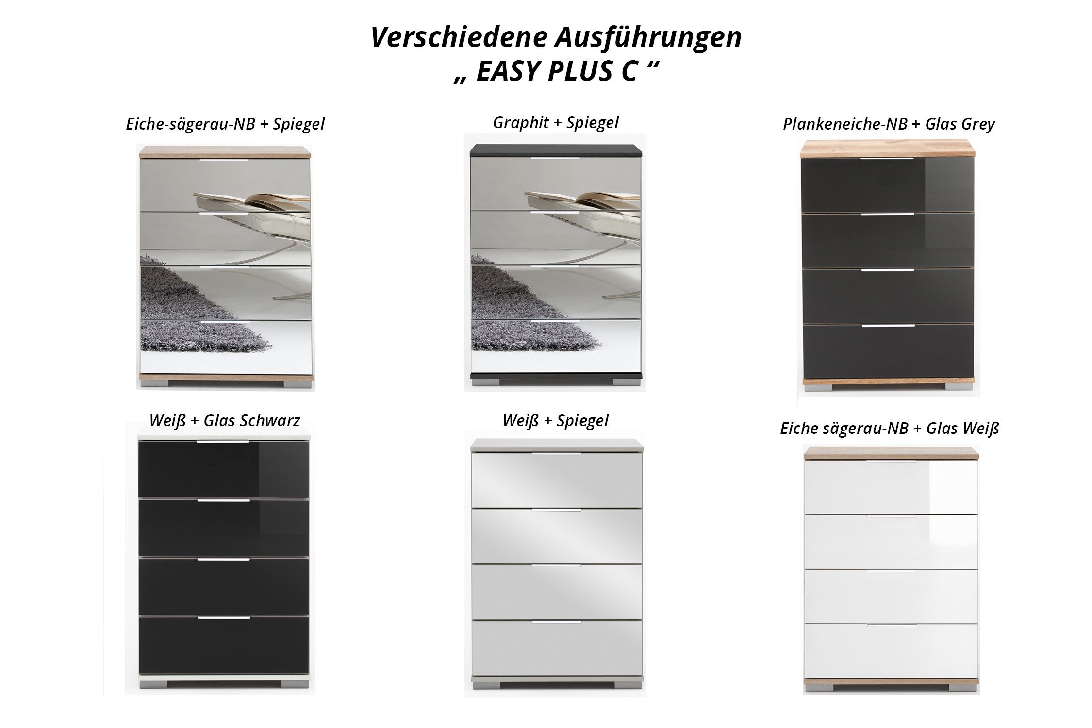 Wimex Ihr Plus Online-Shop - Kommode kleine Spiegelfront mit Easy Möbel Letz |