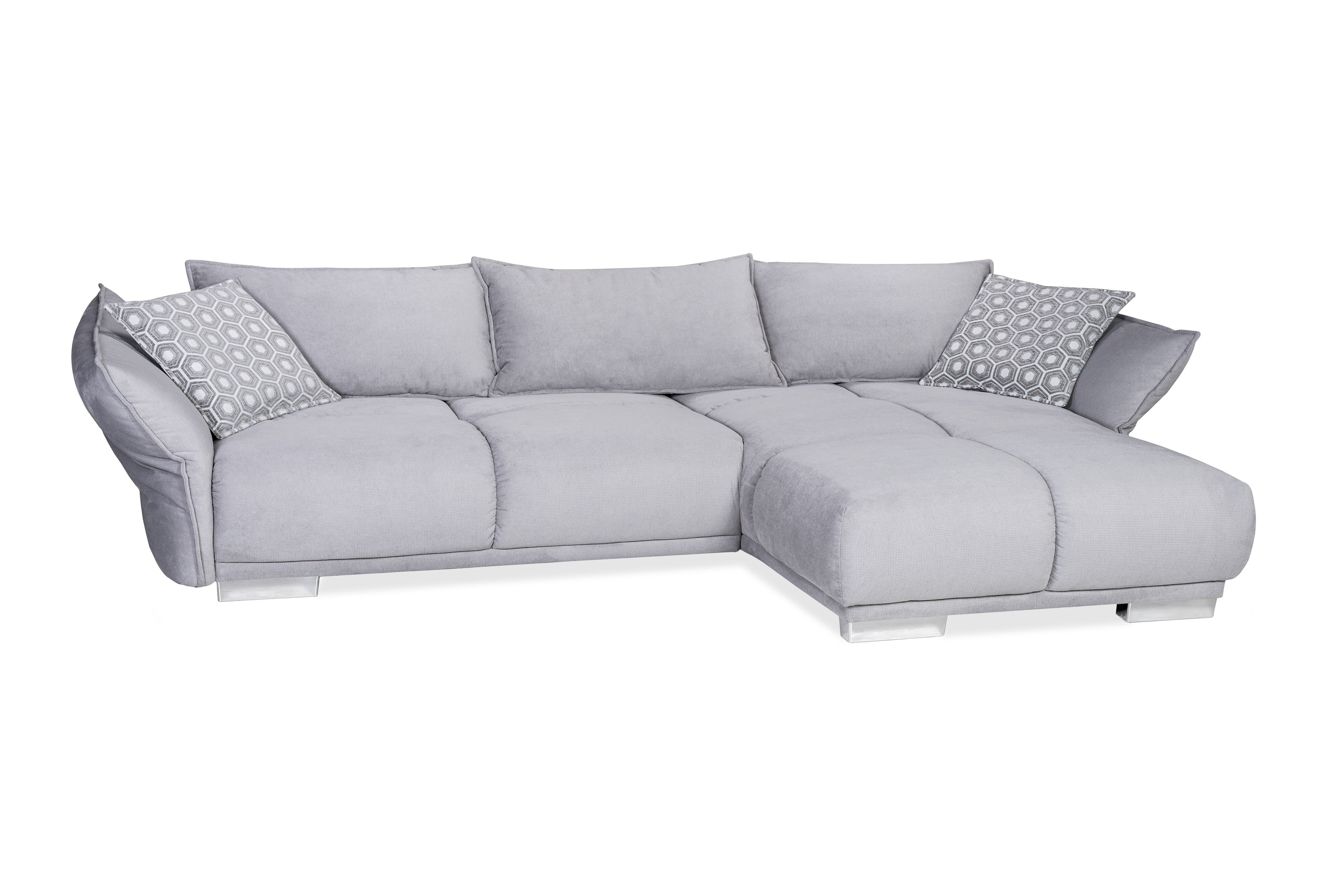 Nova Via Casanova de Luxe Ecksofa grau | Möbel Letz - Ihr Online-Shop