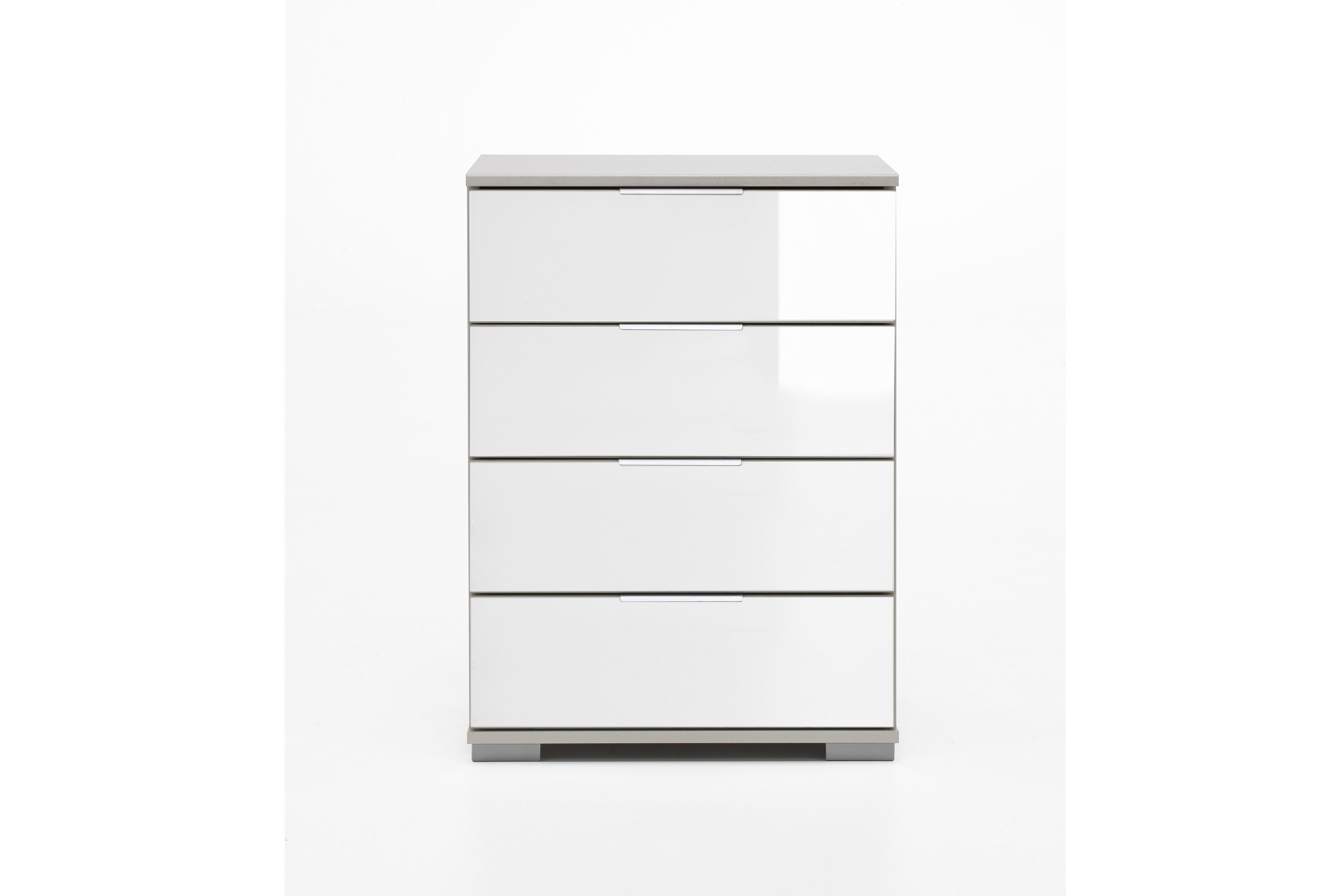 Wimex Nachtkonsole Easy Plus in Weiß mit Glasabsetzung | Möbel Letz - Ihr  Online-Shop