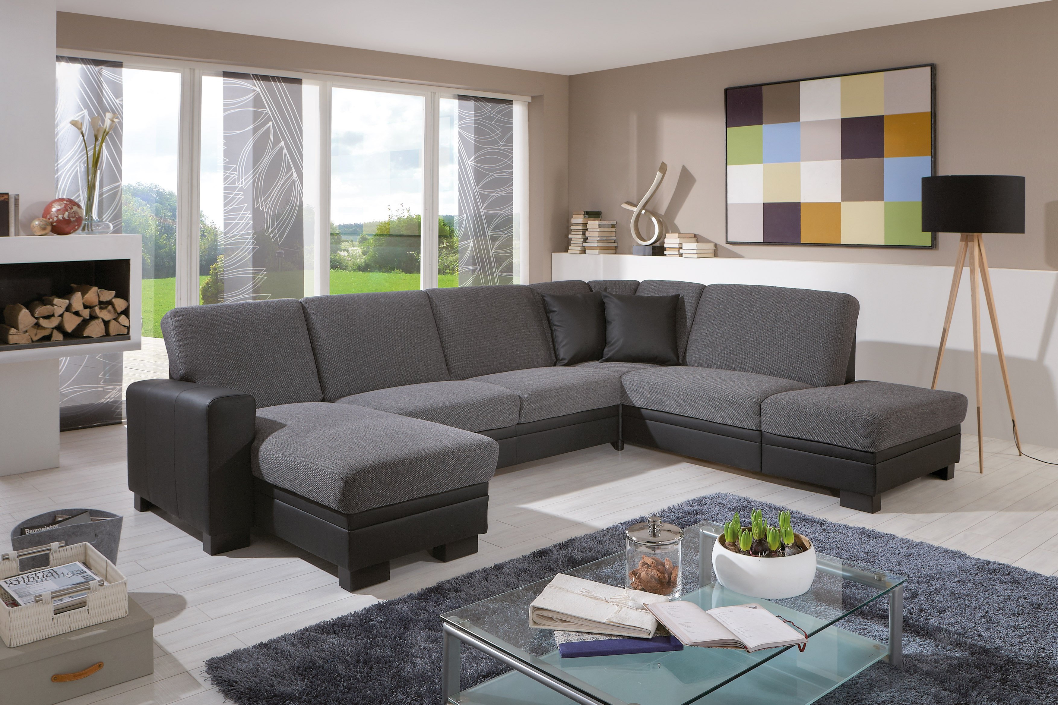 Planpolster Cleveland-S Wohnlandschaft silver-anthrazit | Möbel Letz