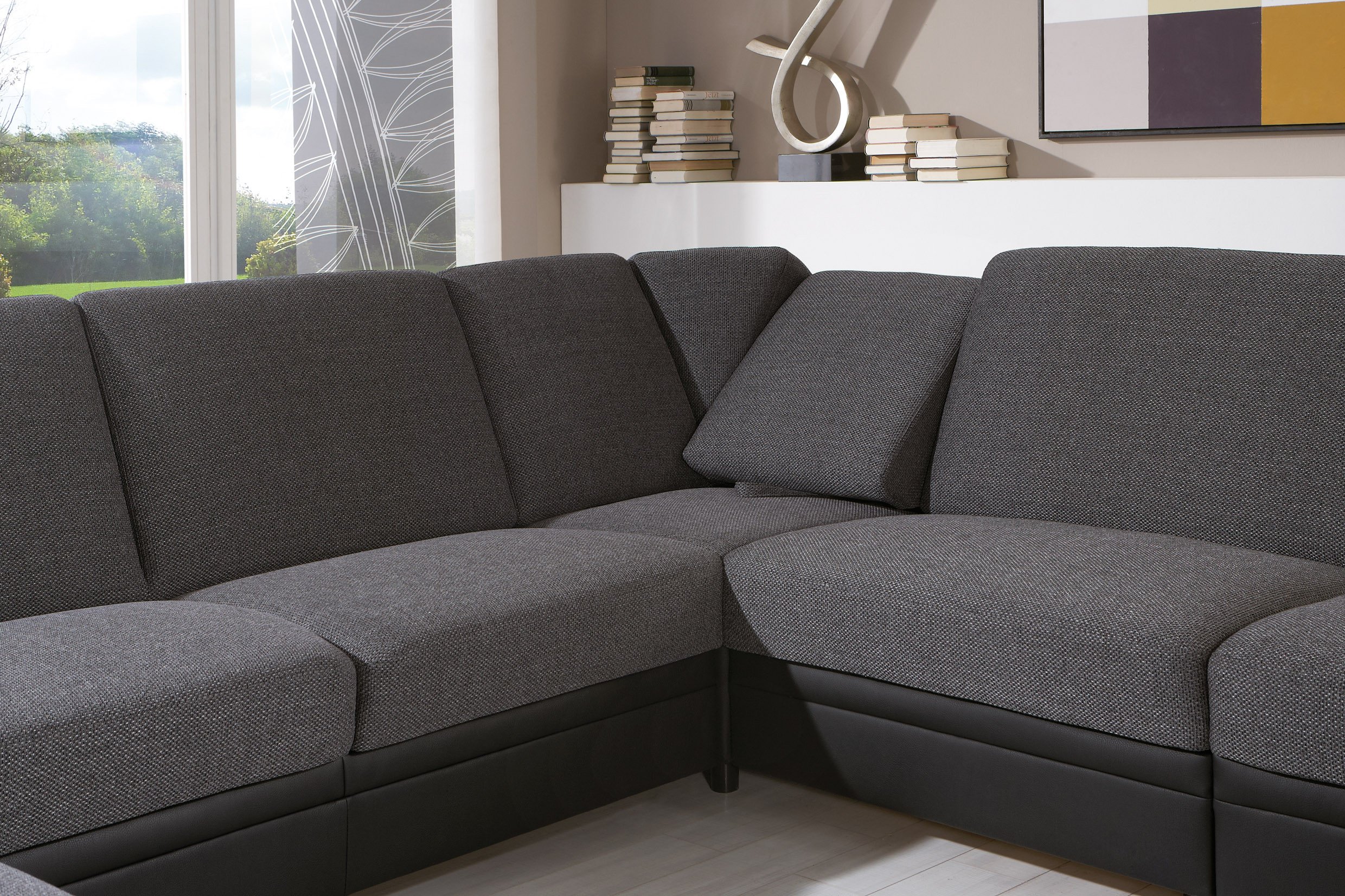 Planpolster Cleveland-S Wohnlandschaft silver-anthrazit | Möbel Letz