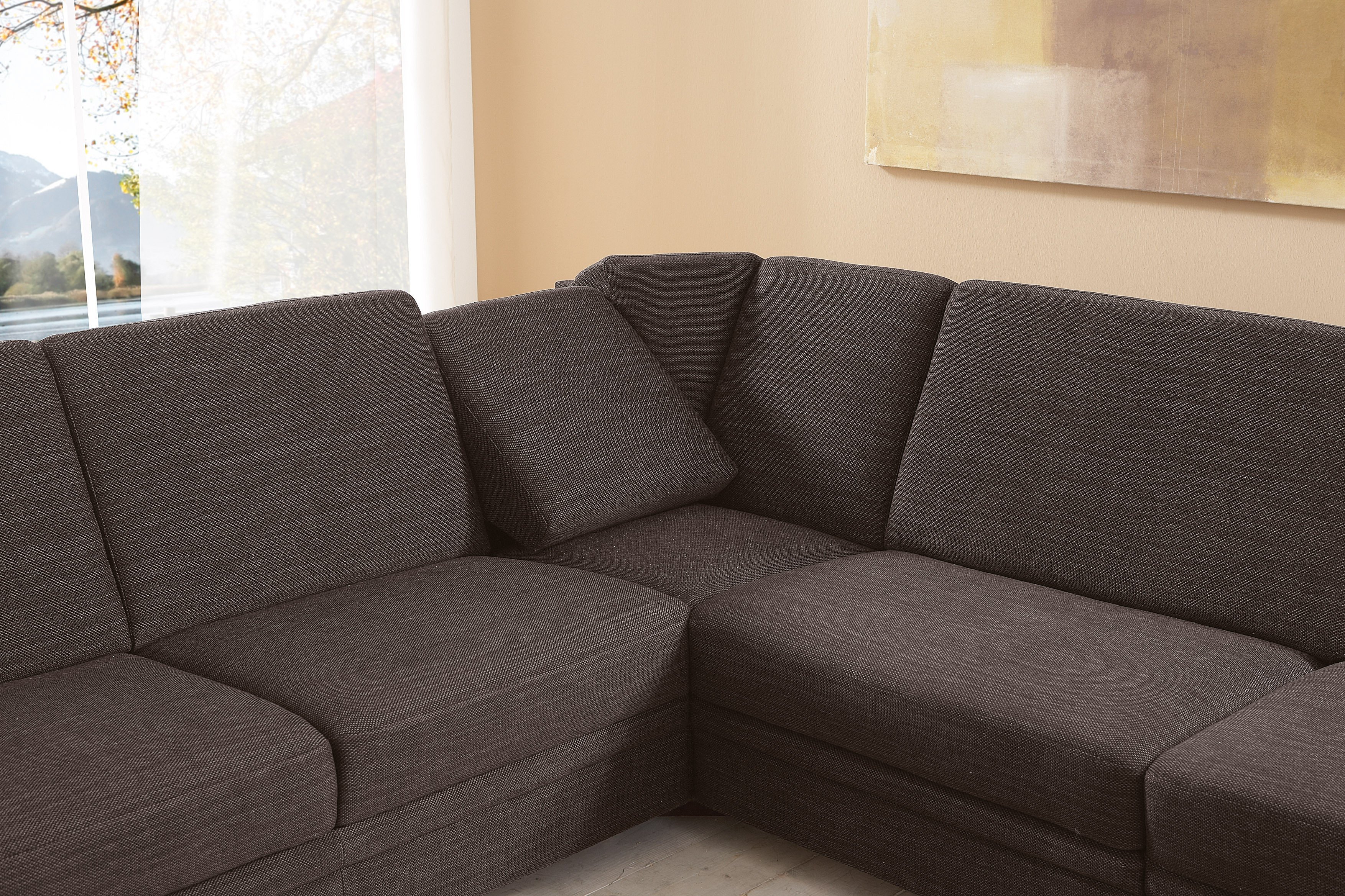 Planpolster Cleveland-S Wohnlandschaft braun| Möbel Letz - Ihr Online-Shop