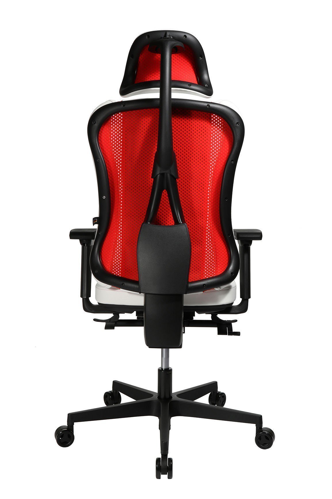 Topstar Gaming Stuhl Sitness RS Pro in Kunstleder & Netz weiß/ rot