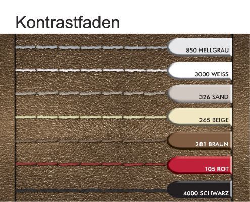 Ledersofa Miami grau-braun von K+W Polstermöbel. Möbel Letz - Ihr