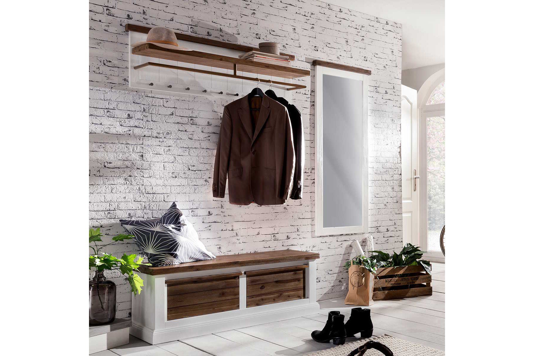 Ideal Group Garderobenkombination Loft Akazienholz Möbel Letz Ihr