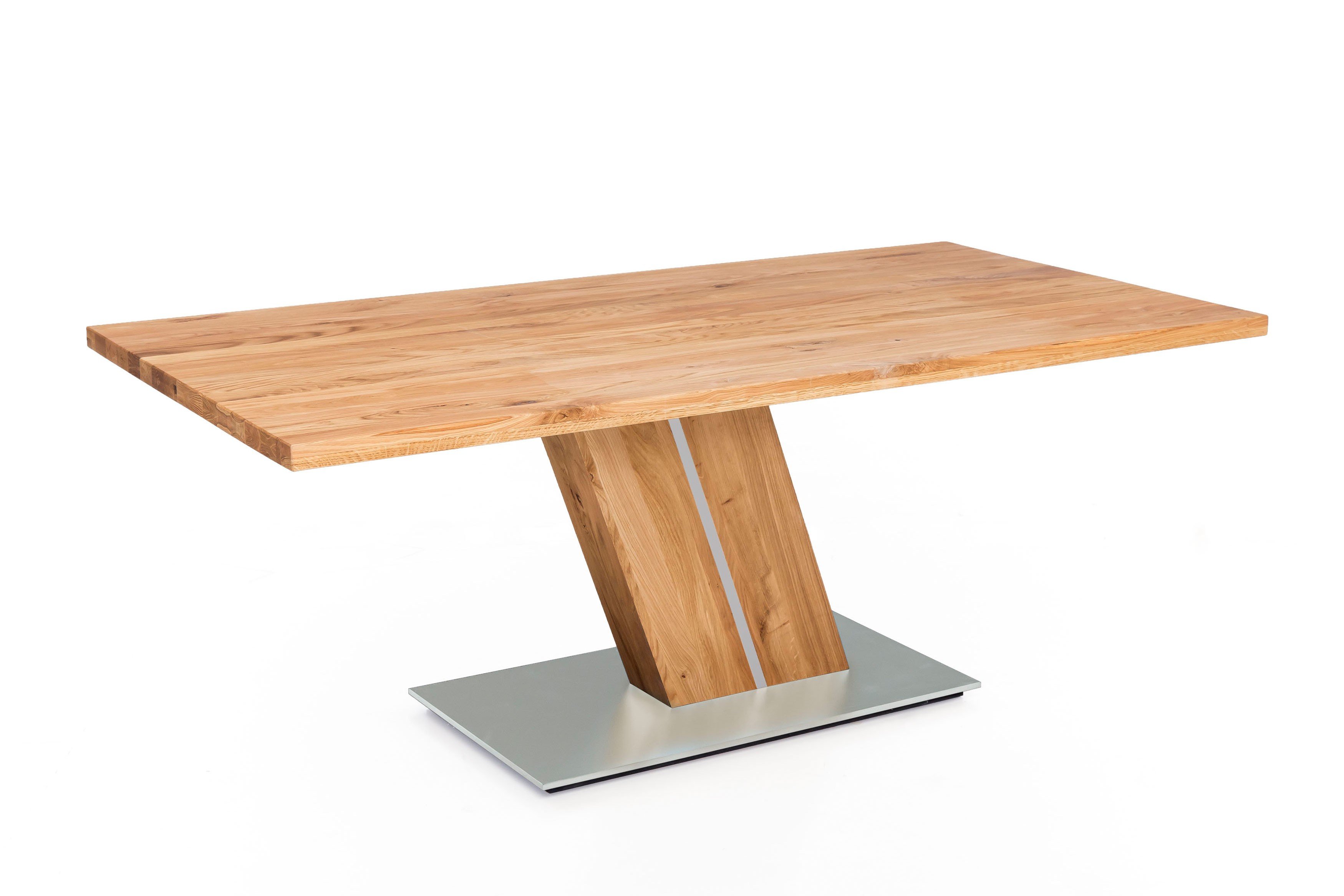 Standard Furniture Esstisch Calgary Eiche rustik/ silber Möbel Letz